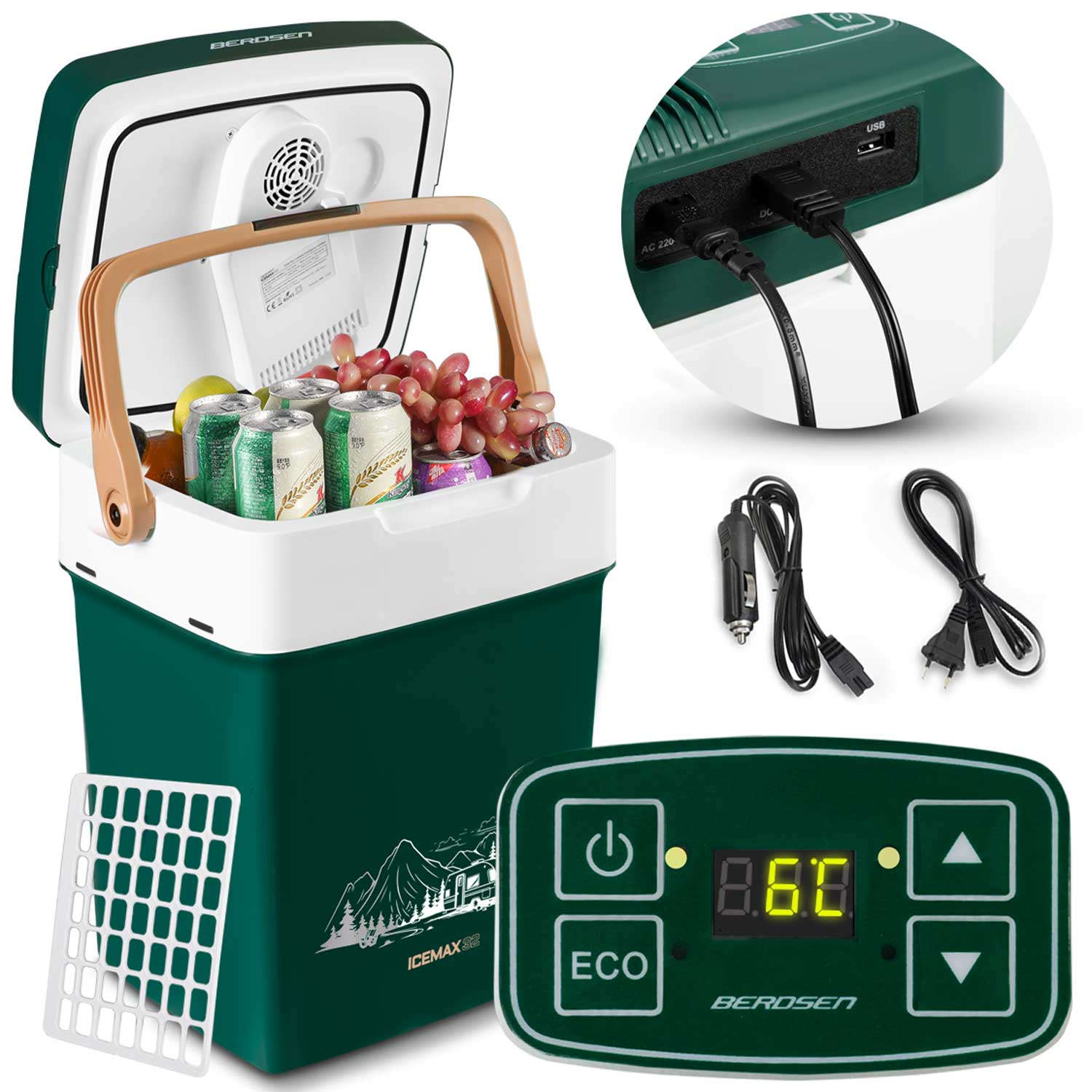 Berdsen Icemax 29 litrų ECO režimas - žalia