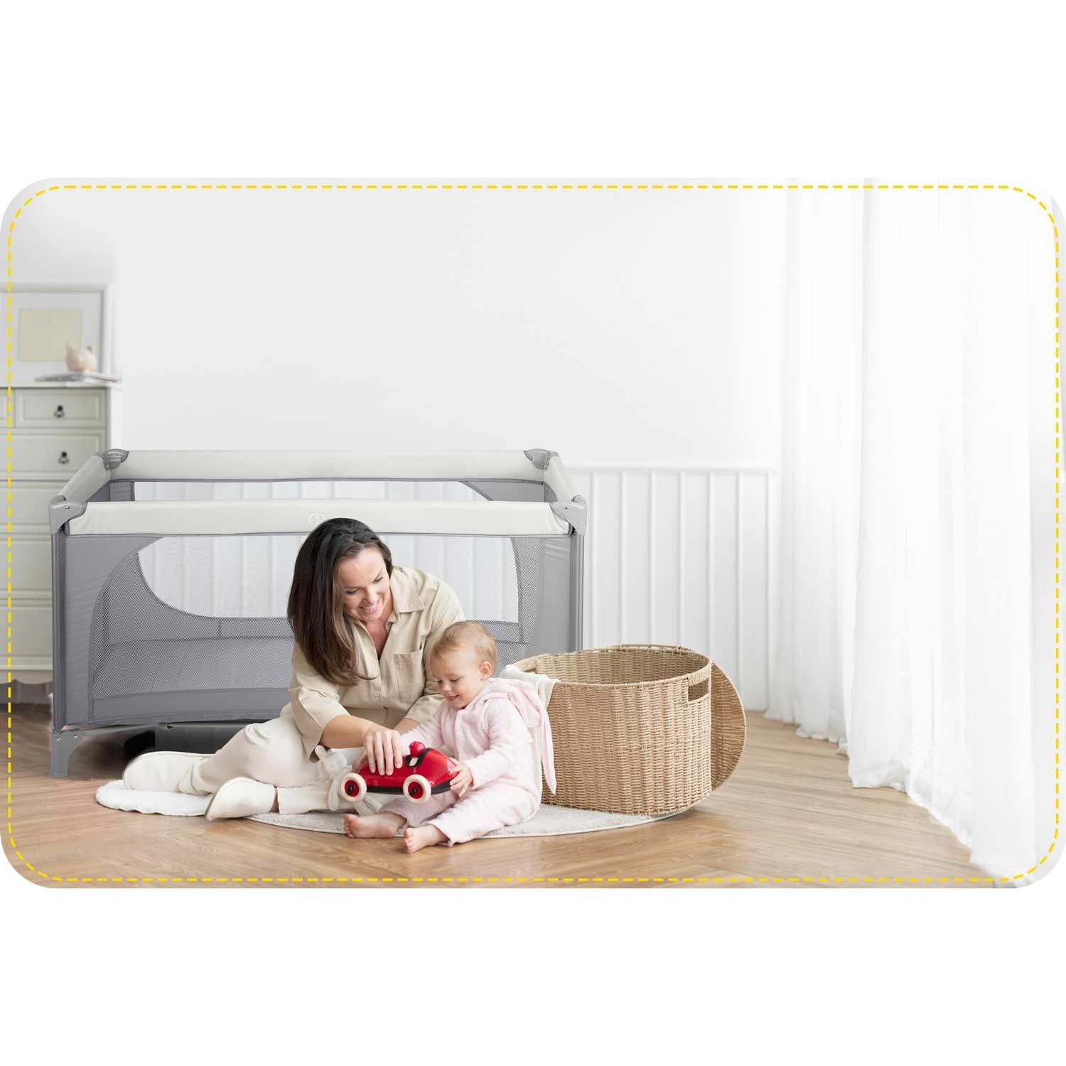 Turistų lovelė 125 x 65 x 78 cm RK-240 šviesiai pilka