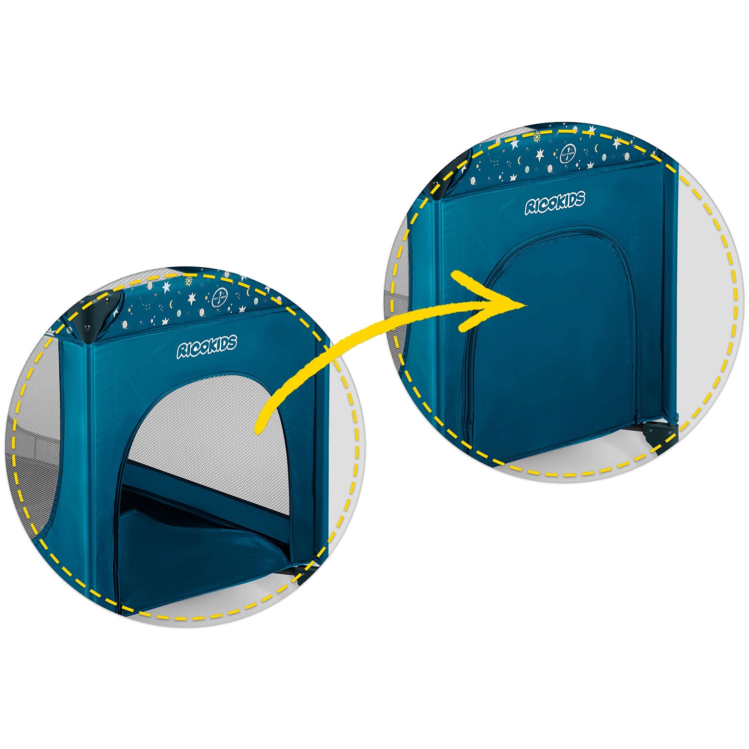 Turistų lovelė 125 x 65 x 78 cm RK-240 granatas