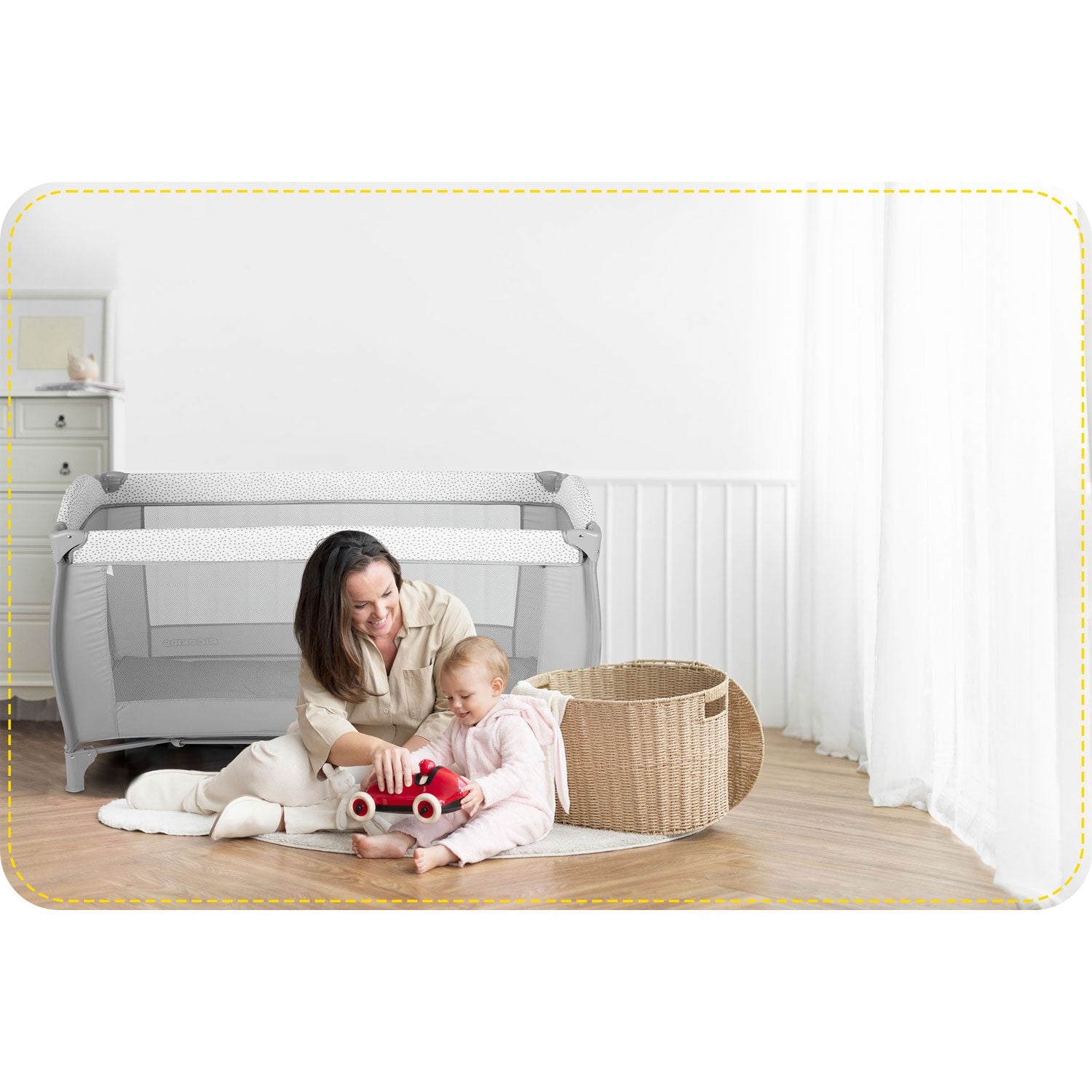 Turistų lovelė 125x65x78cm RK-242 pilka