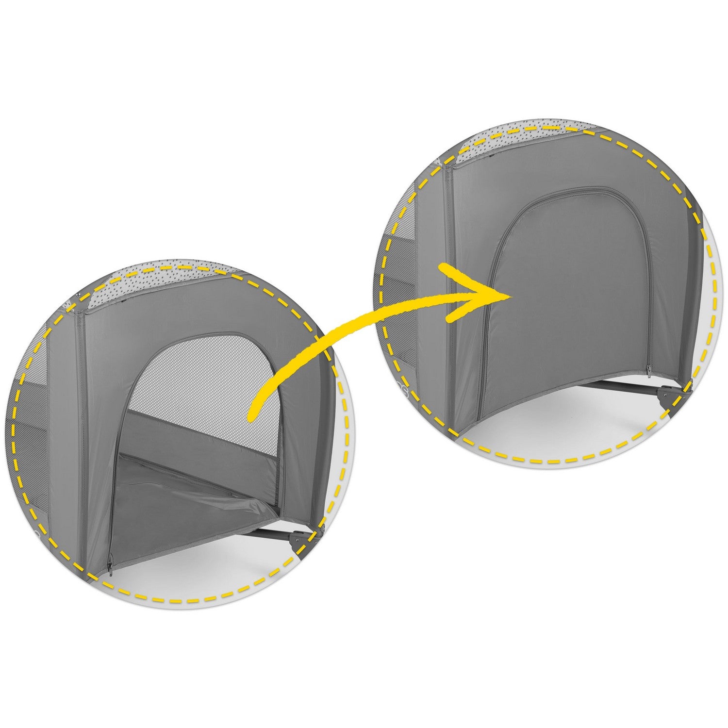 Turistų lovelė 125x65x78cm RK-242 pilka