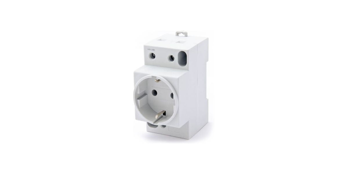 Kištukinis lizdas ant DIN bėgelio su įžeminimu Pawbol M.06-16A/250V-S