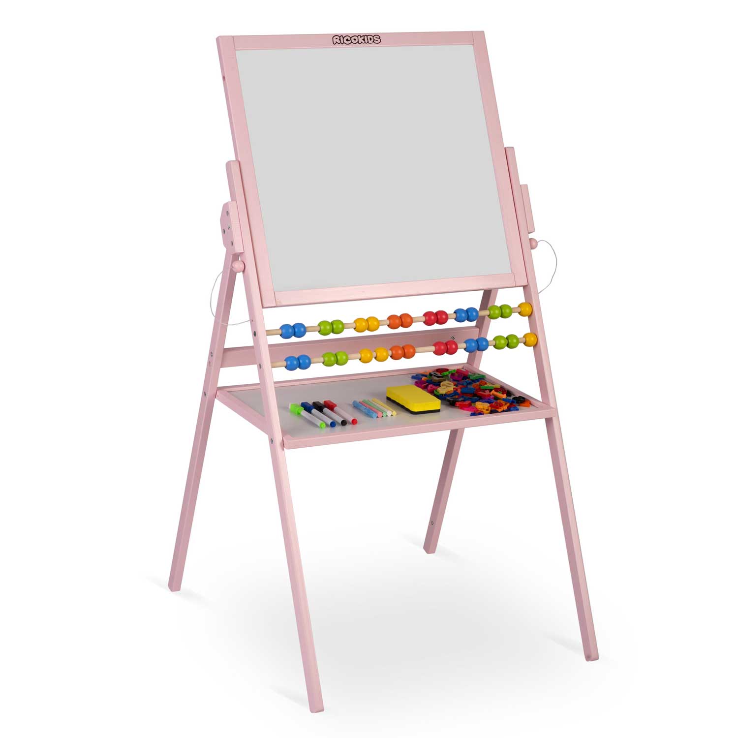 Magnetinė kreidinio ritinio plokštė Ricokids - rožinė