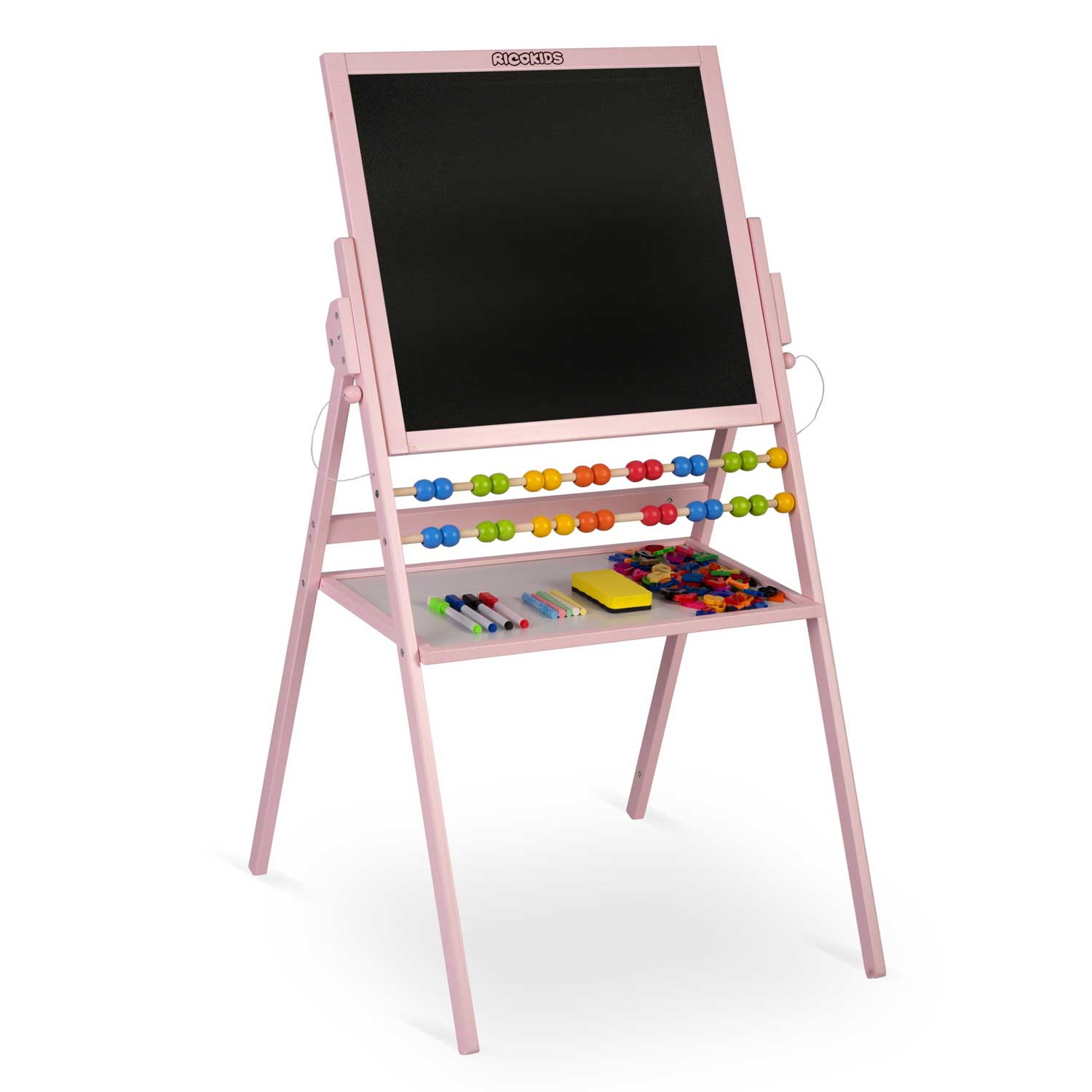 Magnetinė kreidinio ritinio plokštė Ricokids - rožinė