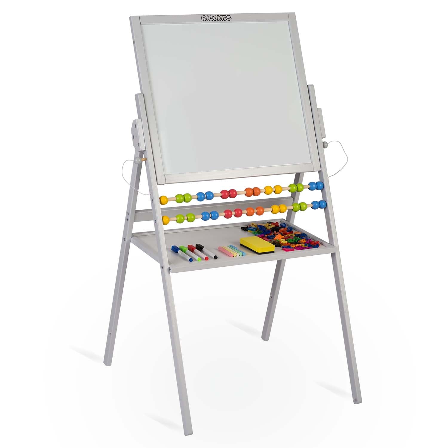 Ricokids magnetinė kreidinė sukimo plokštė - pilka