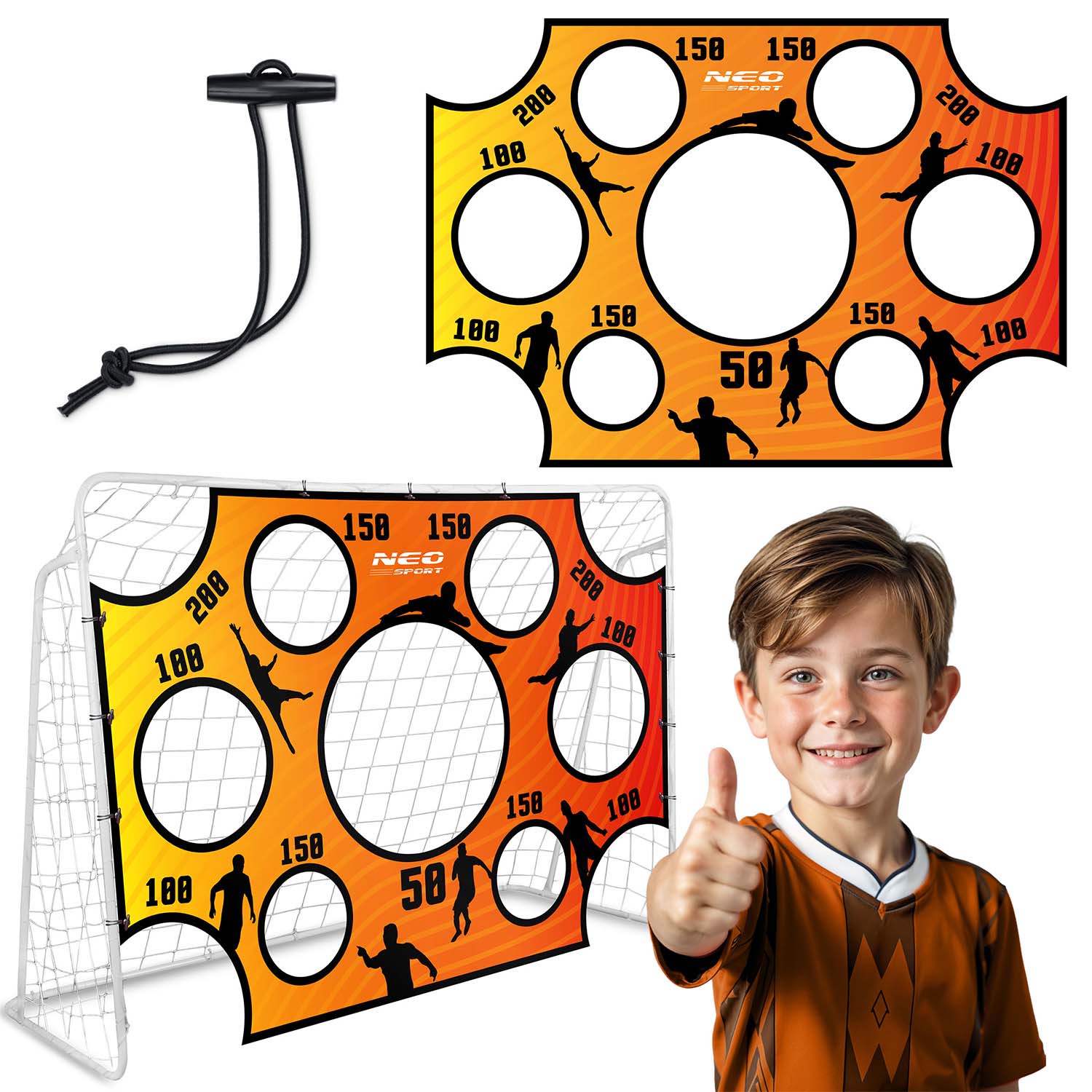 Neo-Sport 215 x 150 cm vartų tinkamumo mata