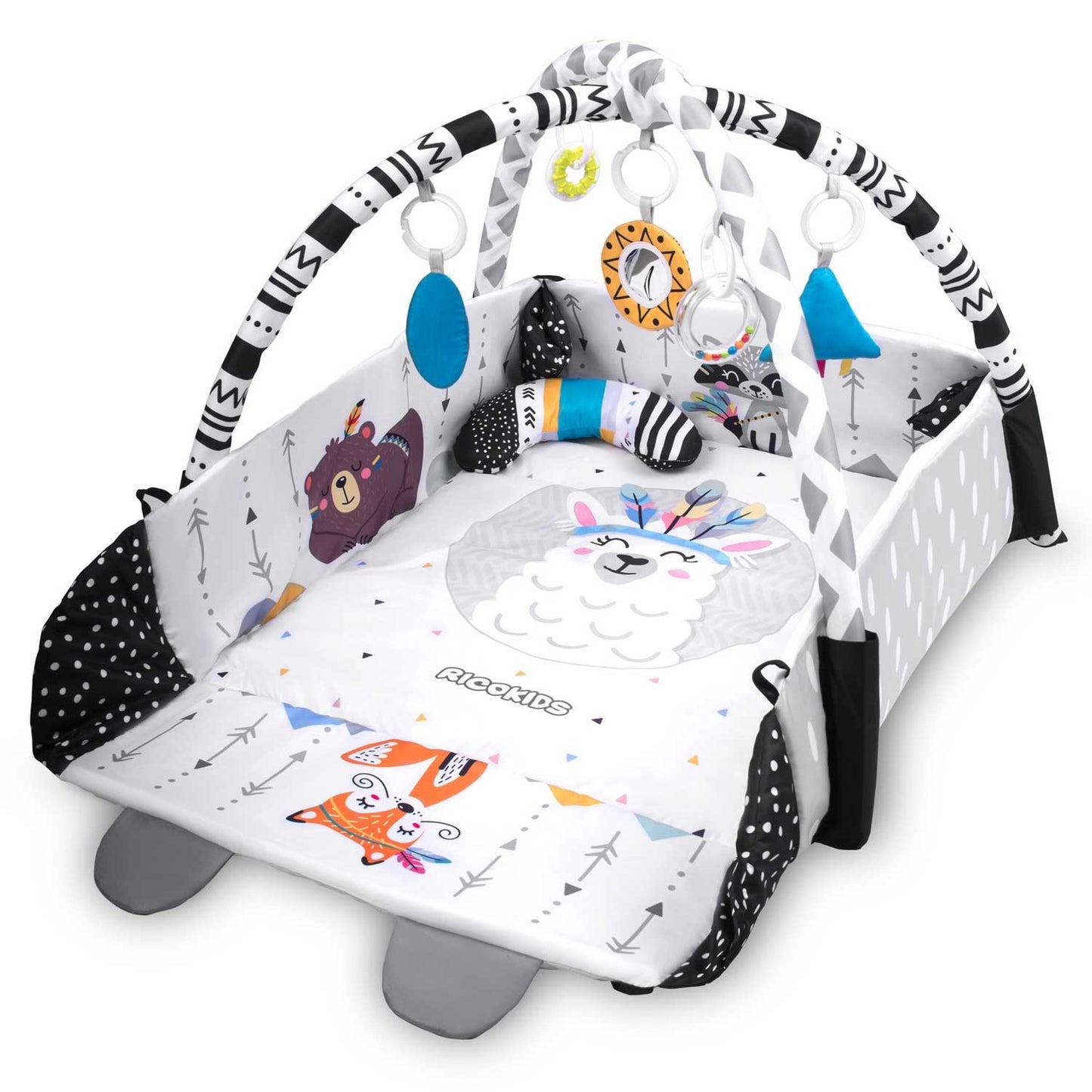 Boho Ricokids 110 x 100 cm interaktyvios edukacinės kilimės