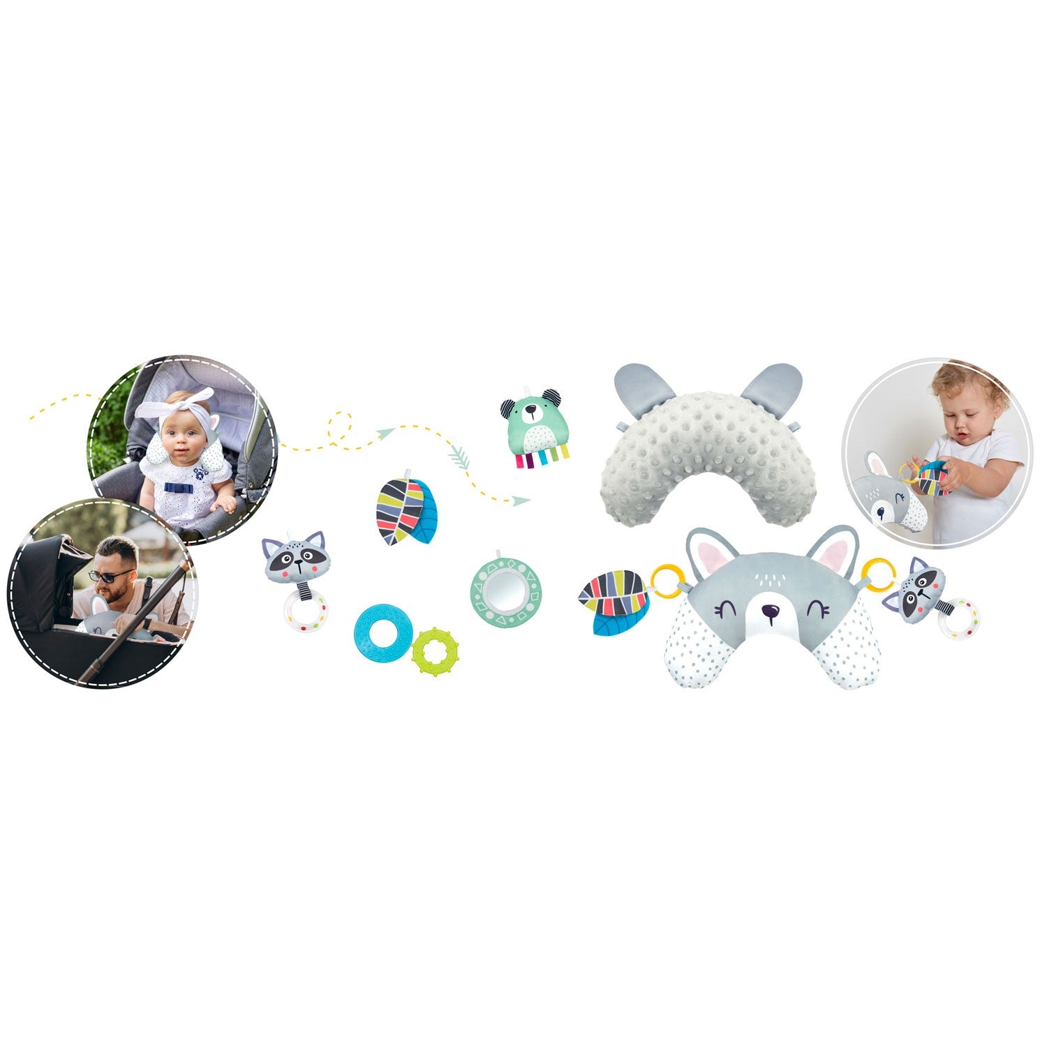 110 x 100 cm interaktyvios edukacinės kilimės Ricokids
