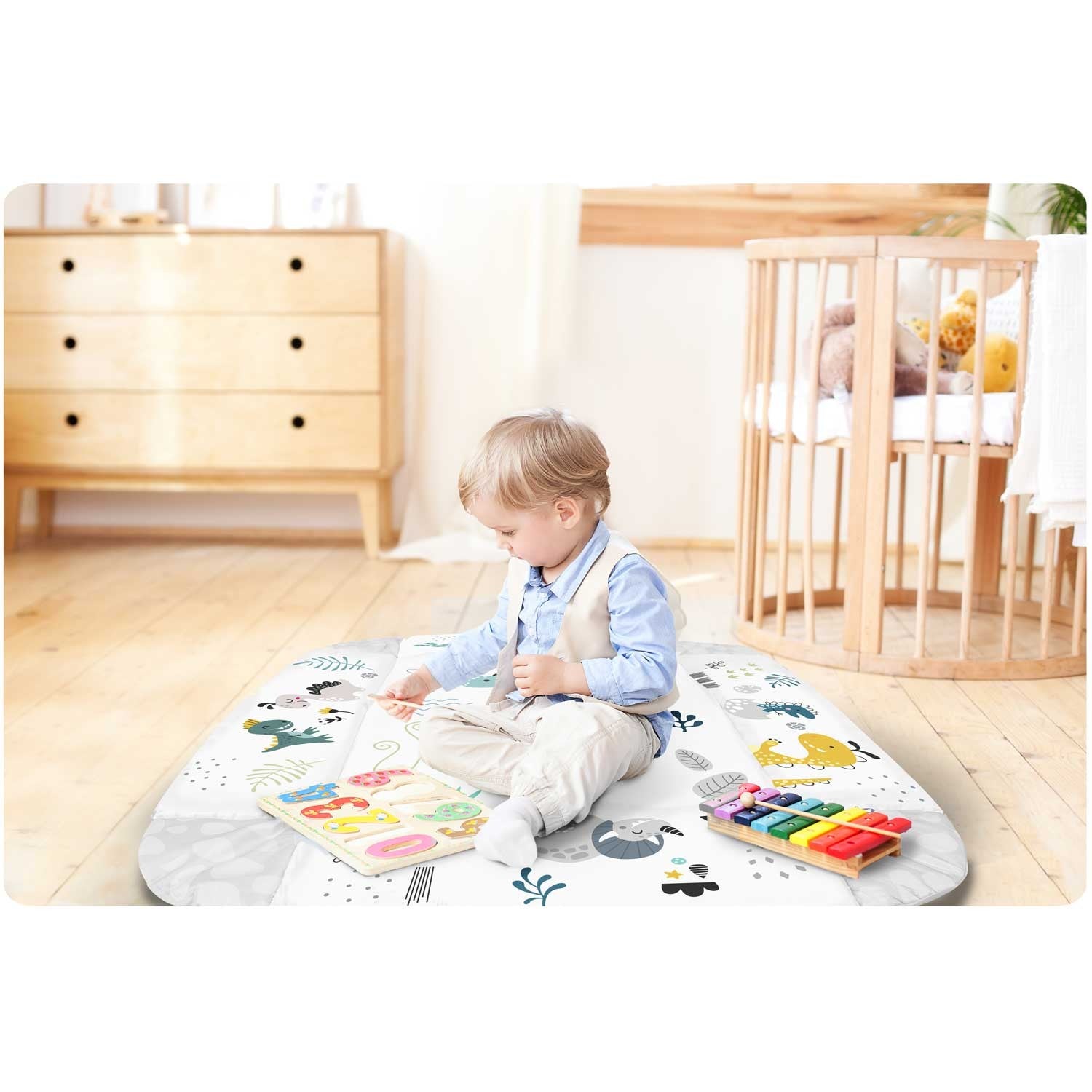 Nessi Ricokids 110 x 100 cm interaktyvios edukacinės kilimės