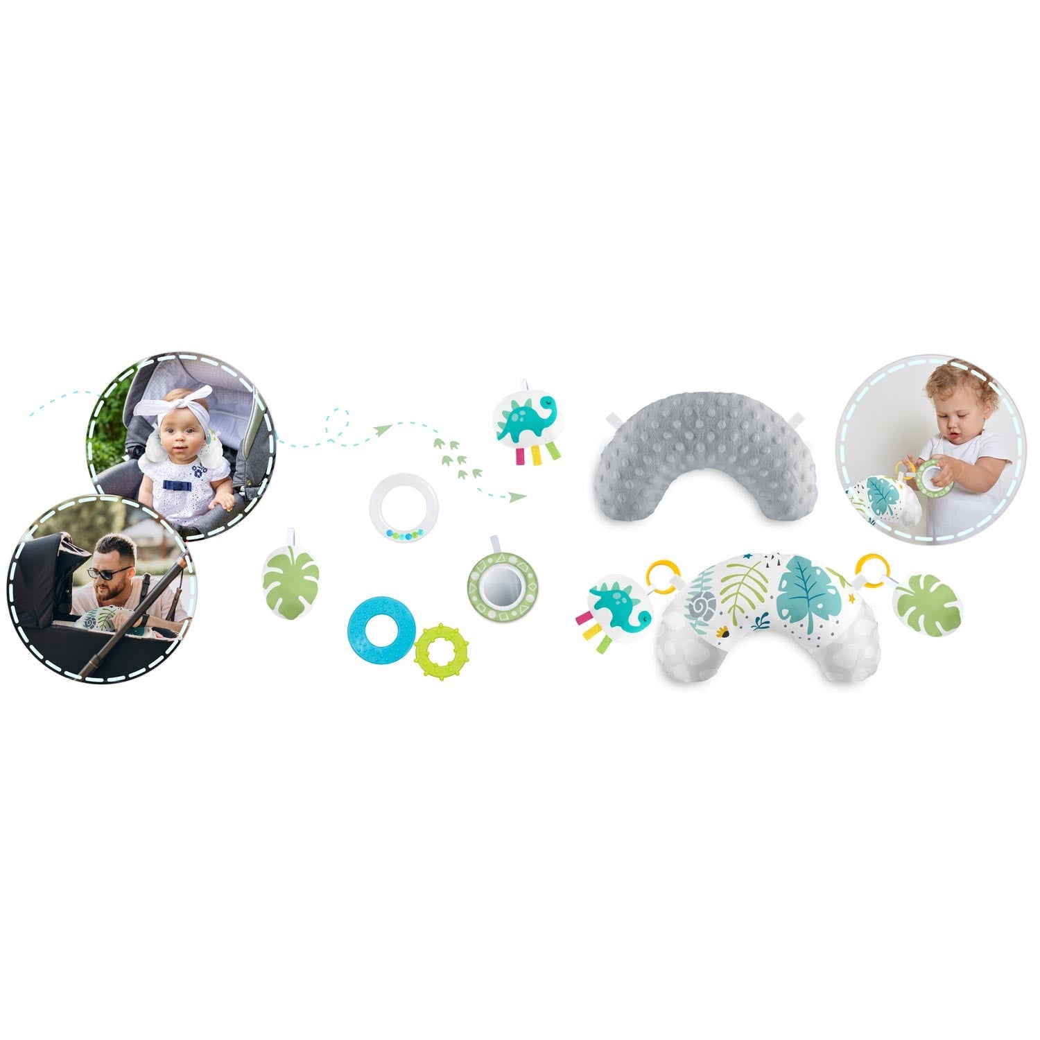 Nessi Ricokids 110 x 100 cm interaktyvios edukacinės kilimės