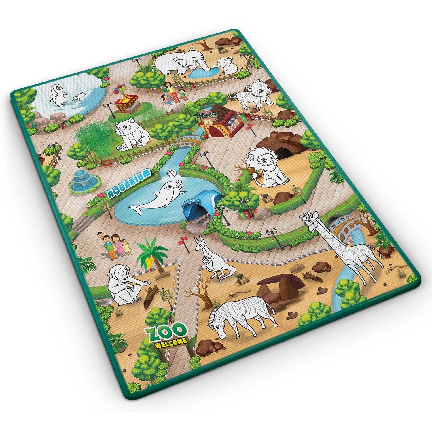 120 x 90 x 0,3 cm Ricokids RK-344 dažymo putų mata
