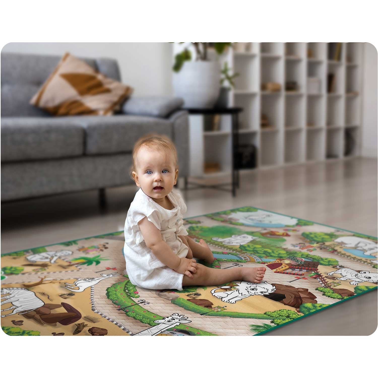 120 x 90 x 0,3 cm Ricokids RK-344 dažymo putų mata