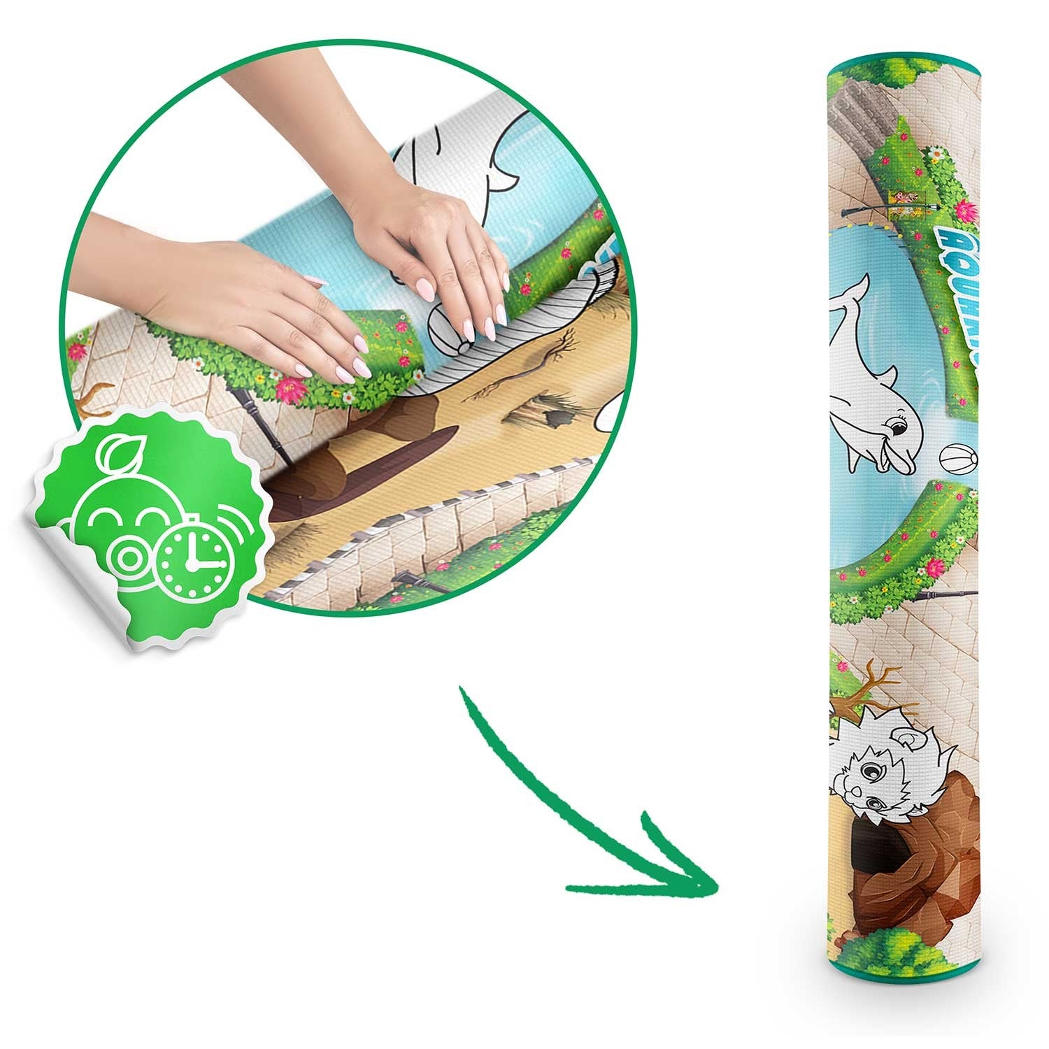 120 x 90 x 0,3 cm Ricokids RK-344 dažymo putų mata