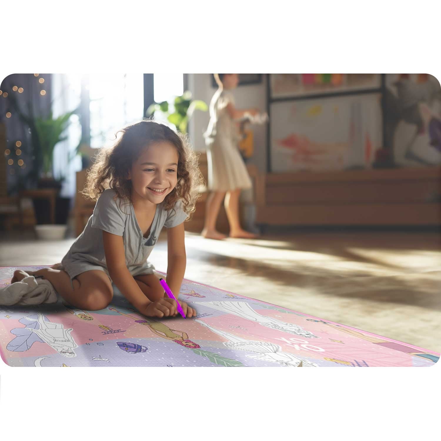 120 x 90 x 0,3 cm Ricokids RK-344 dažymo putų mata