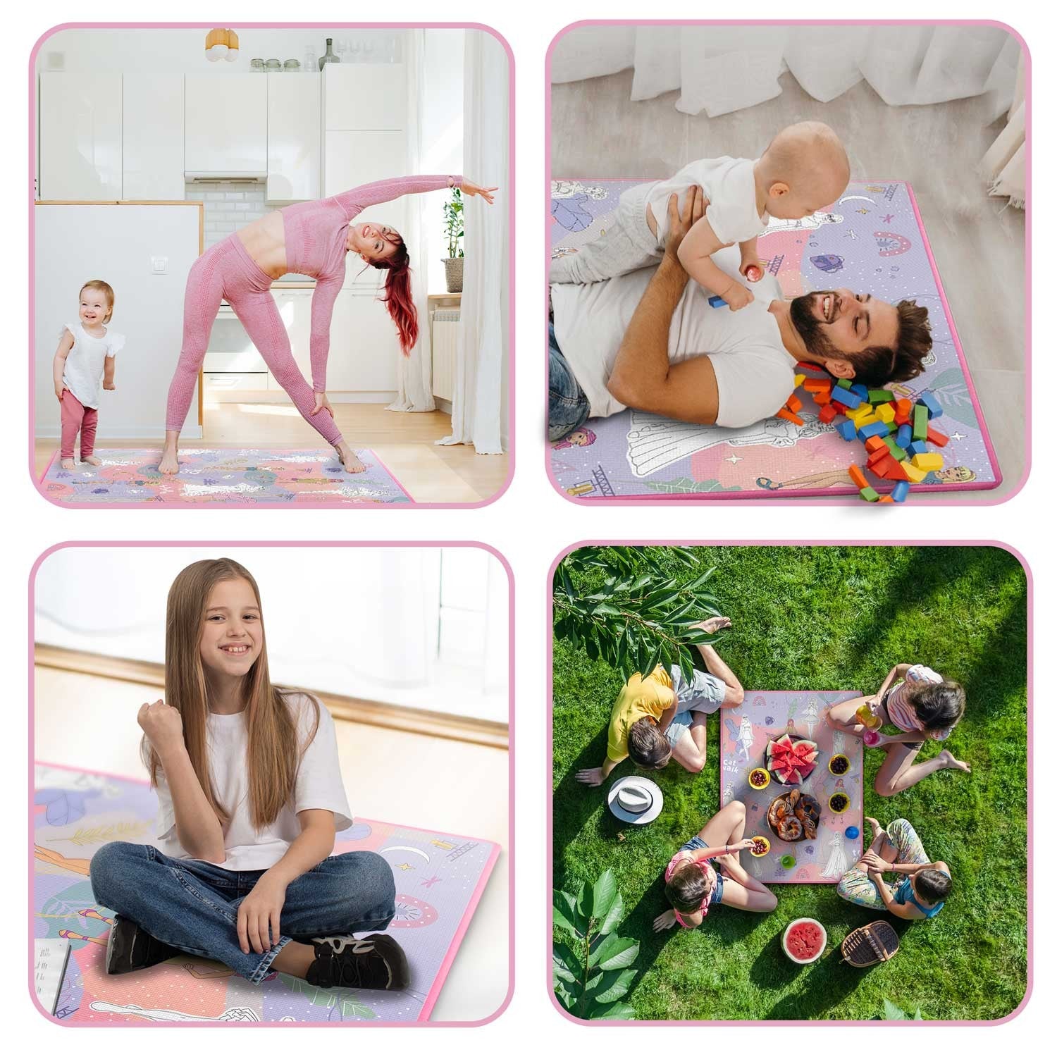 120 x 90 x 0,3 cm Ricokids RK-344 dažymo putų mata