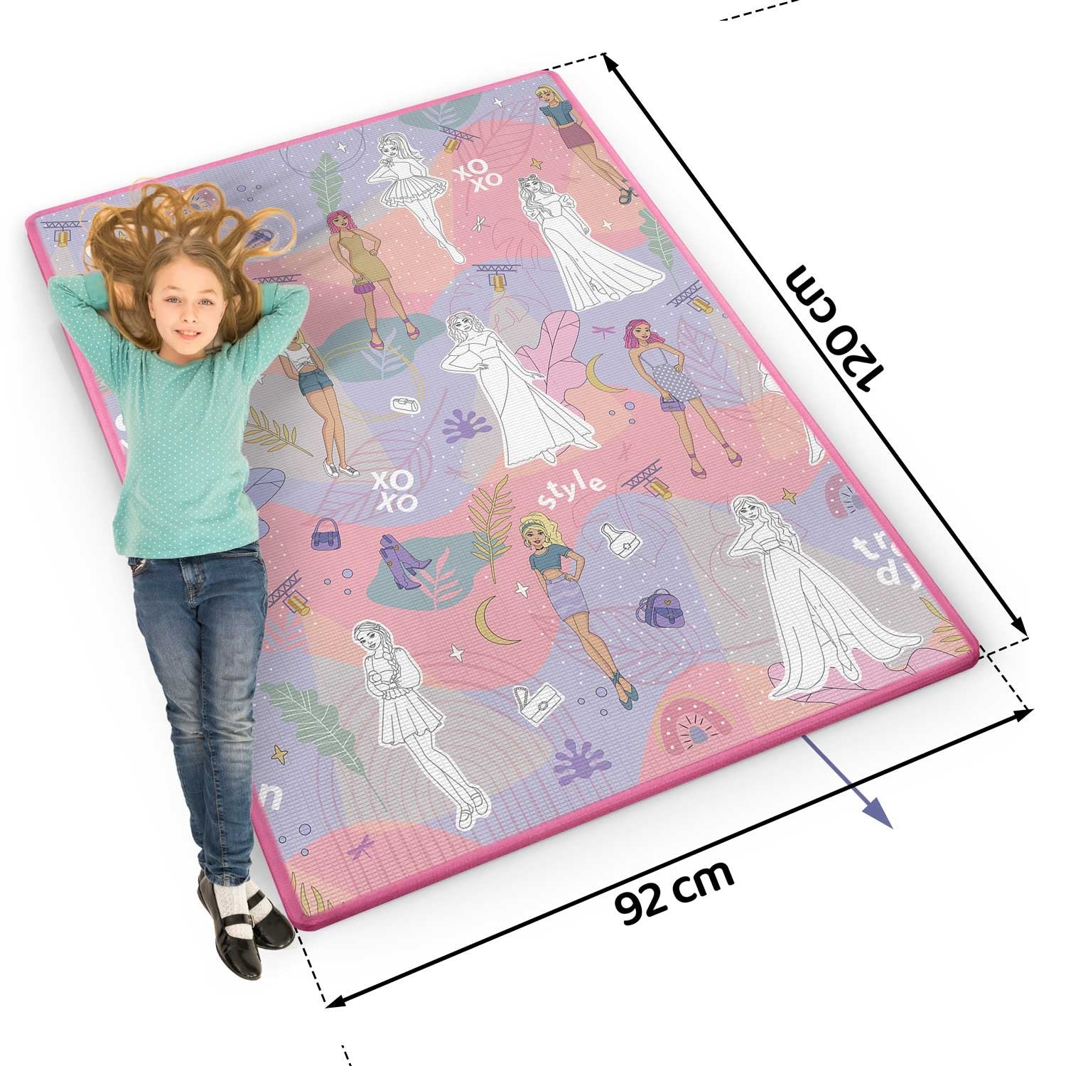 120 x 90 x 0,3 cm Ricokids RK-344 dažymo putų mata