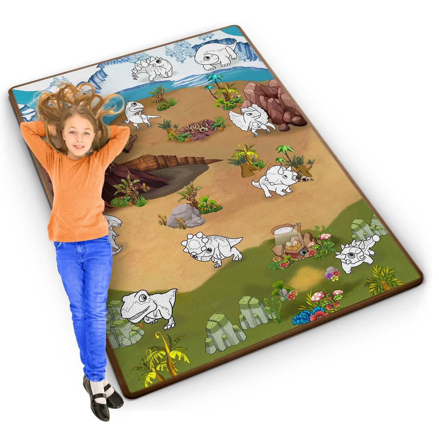120 x 90 x 0,3 cm Ricokids RK-344 dažymo putų mata