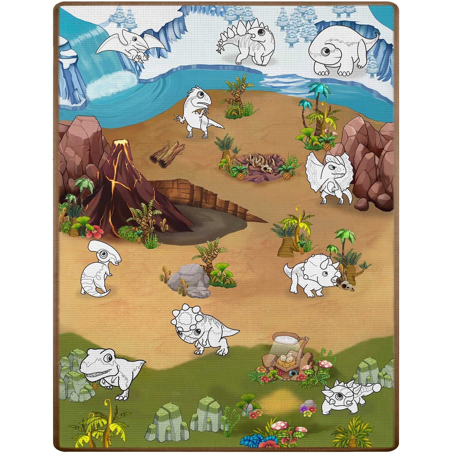 120 x 90 x 0,3 cm Ricokids RK-344 dažymo putų mata