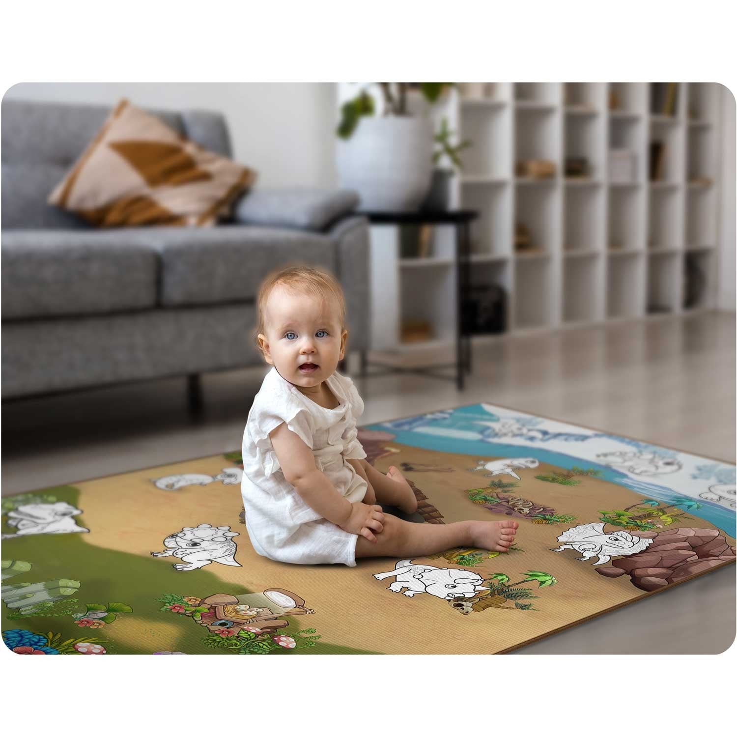 120 x 90 x 0,3 cm Ricokids RK-344 dažymo putų mata