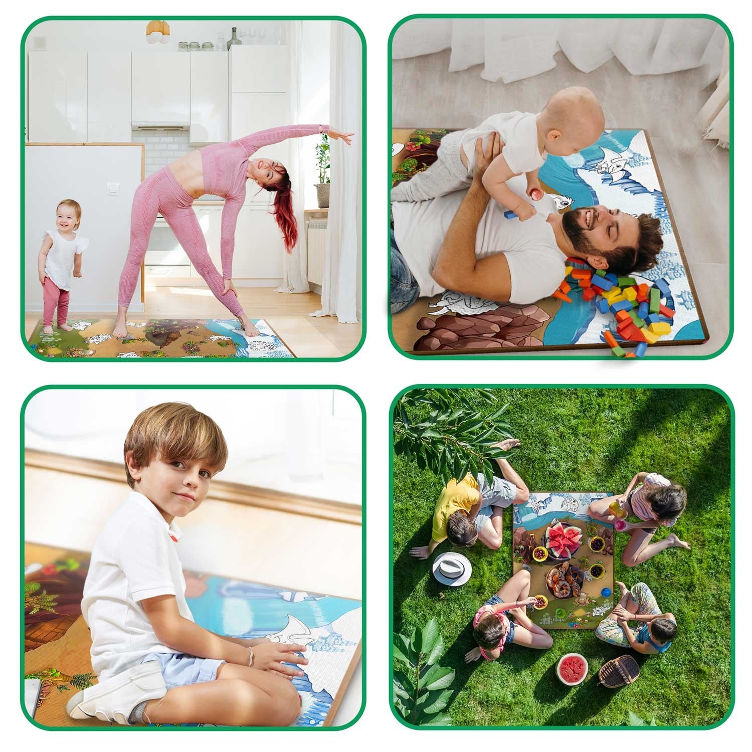 120 x 90 x 0,3 cm Ricokids RK-344 dažymo putų mata