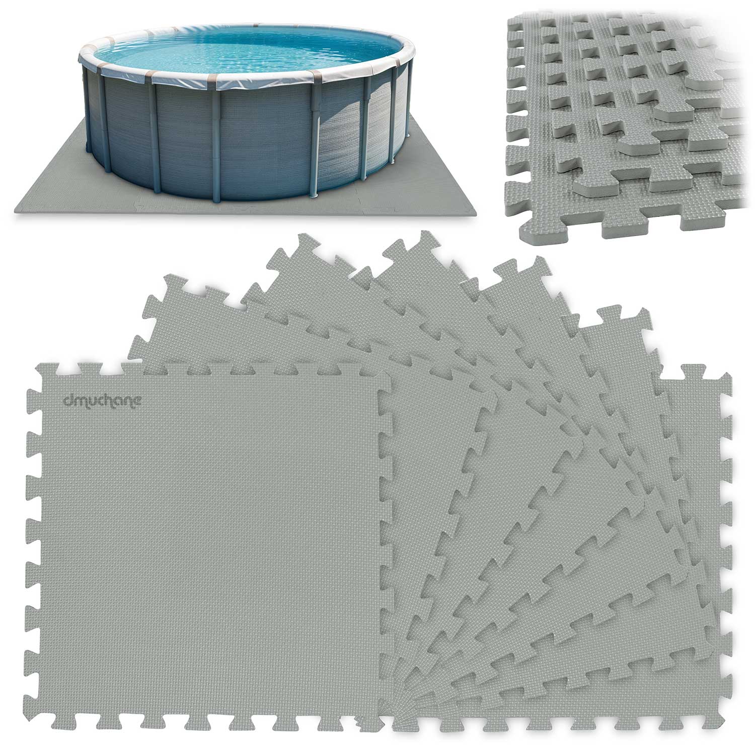 Puzlinio baseino pelės matas 50 x 50 cm 8 vienetų