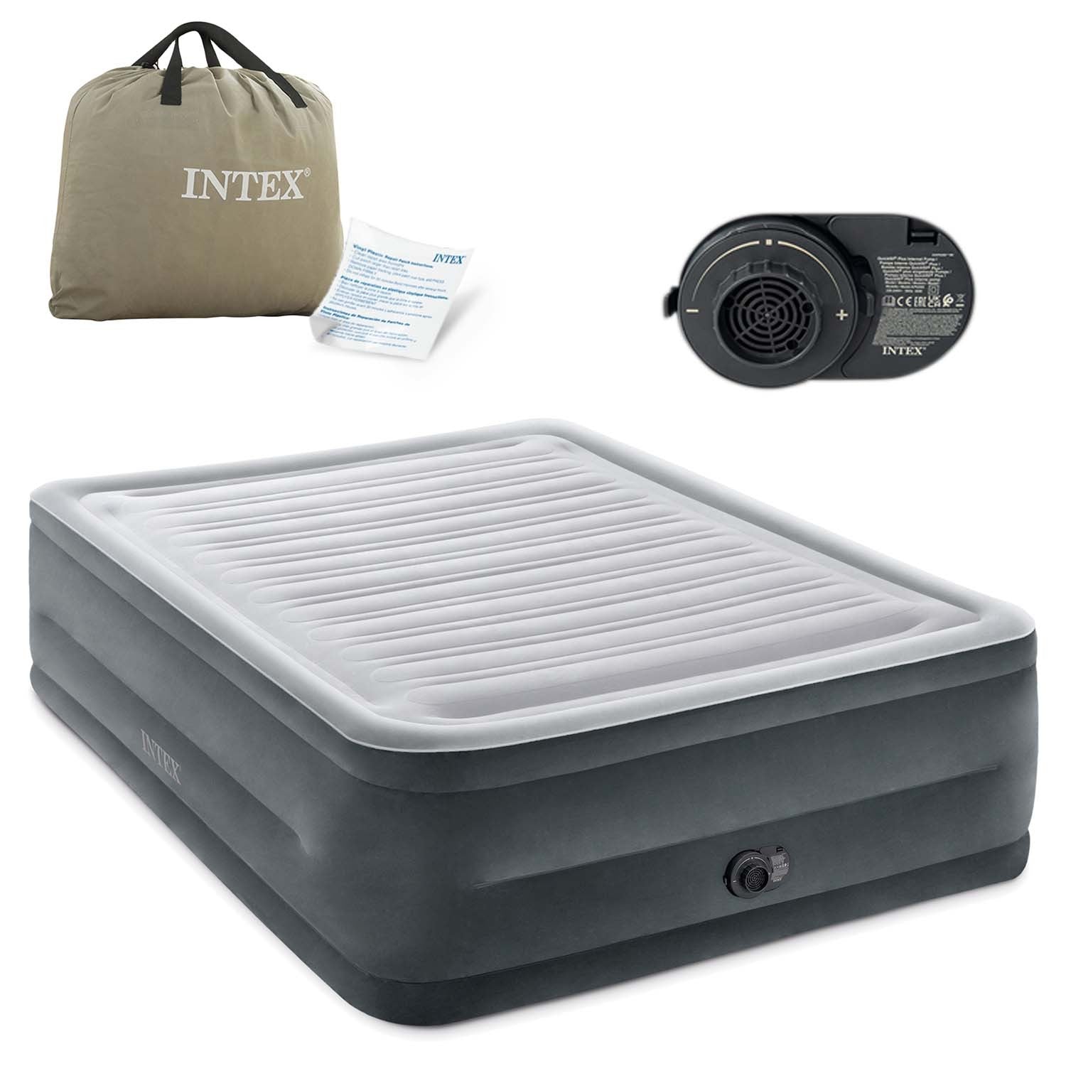 203x152x56 cm pučiamoji čiužinė su įmontuotu INTEX 64418ND elektriniu siurbliu