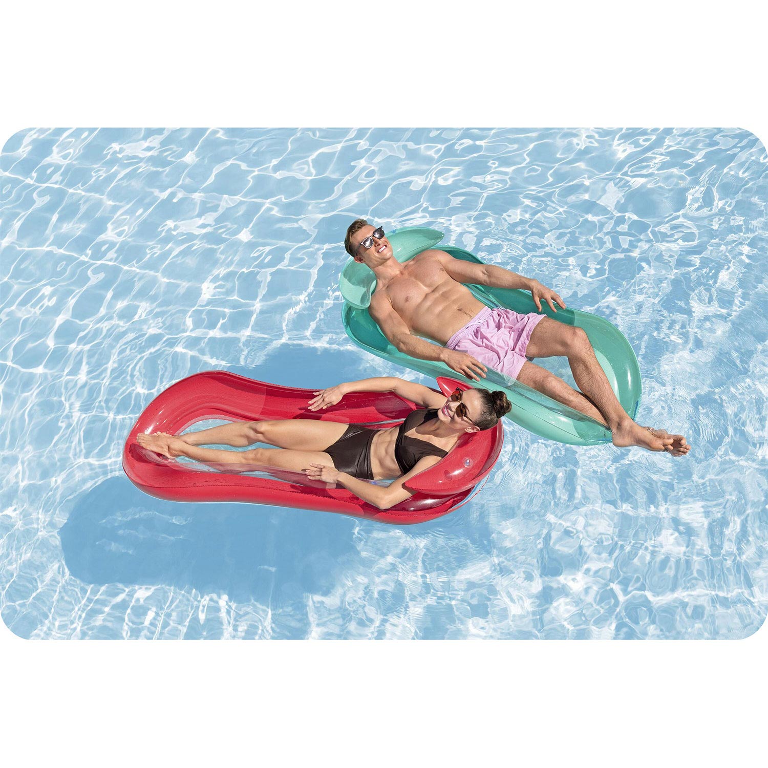 Raudona Bestway 43103 maudymosi čiužinė