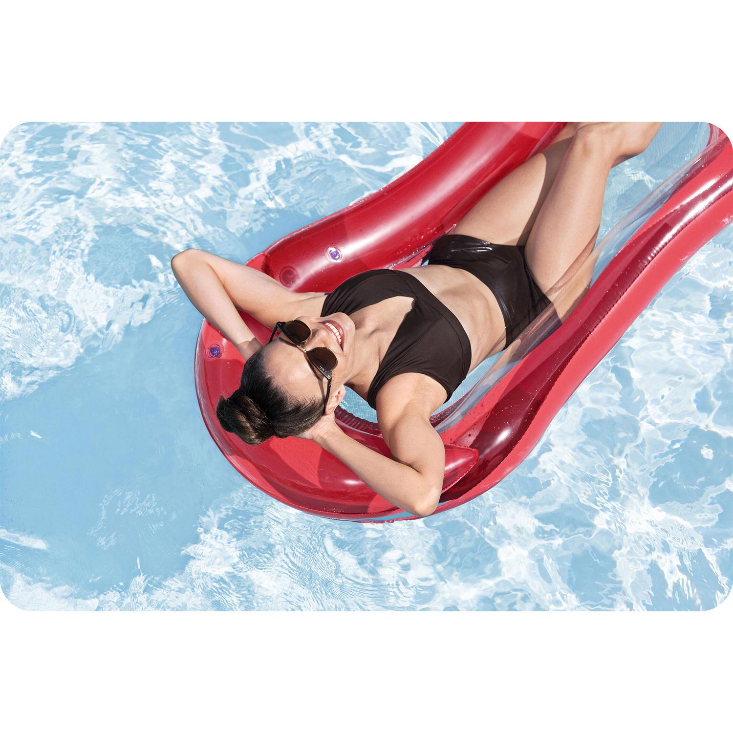 Raudona Bestway 43103 maudymosi čiužinė