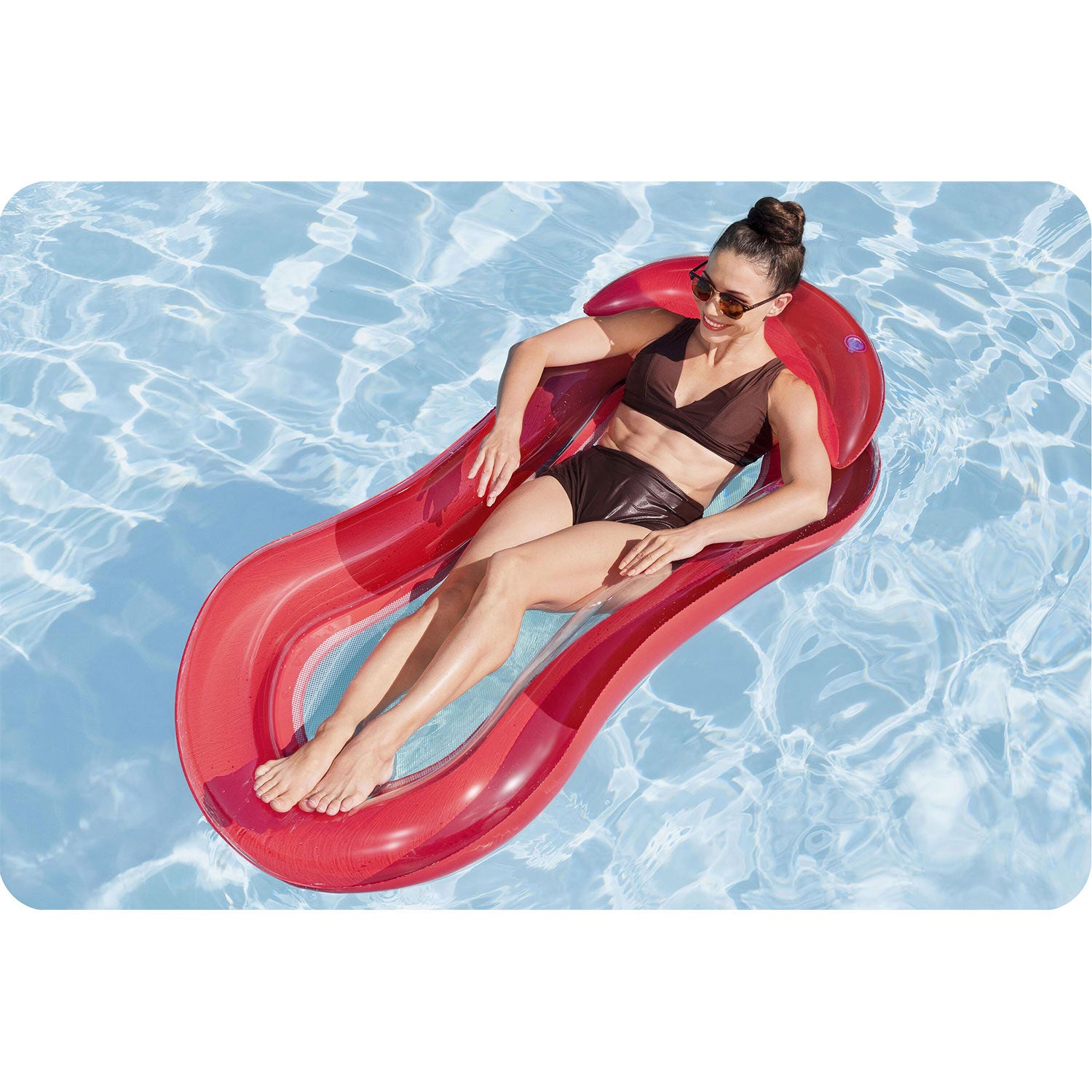 Raudona Bestway 43103 maudymosi čiužinė
