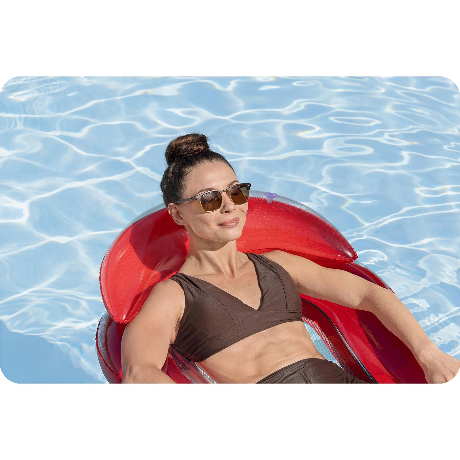 Raudona Bestway 43103 maudymosi čiužinė