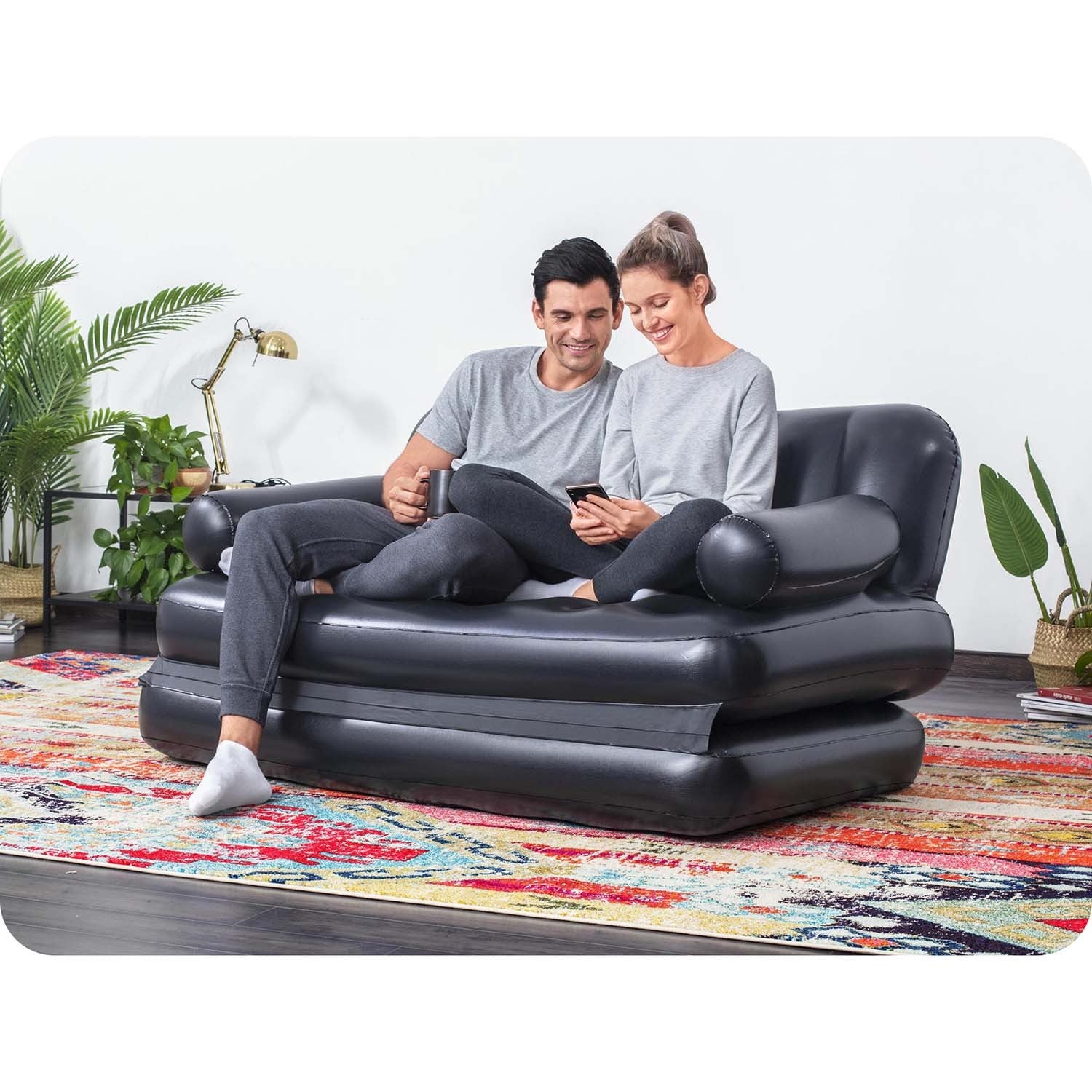 Bestway 75054 pripučiamas čiužinys-sofa-lova 188x152x64 cm