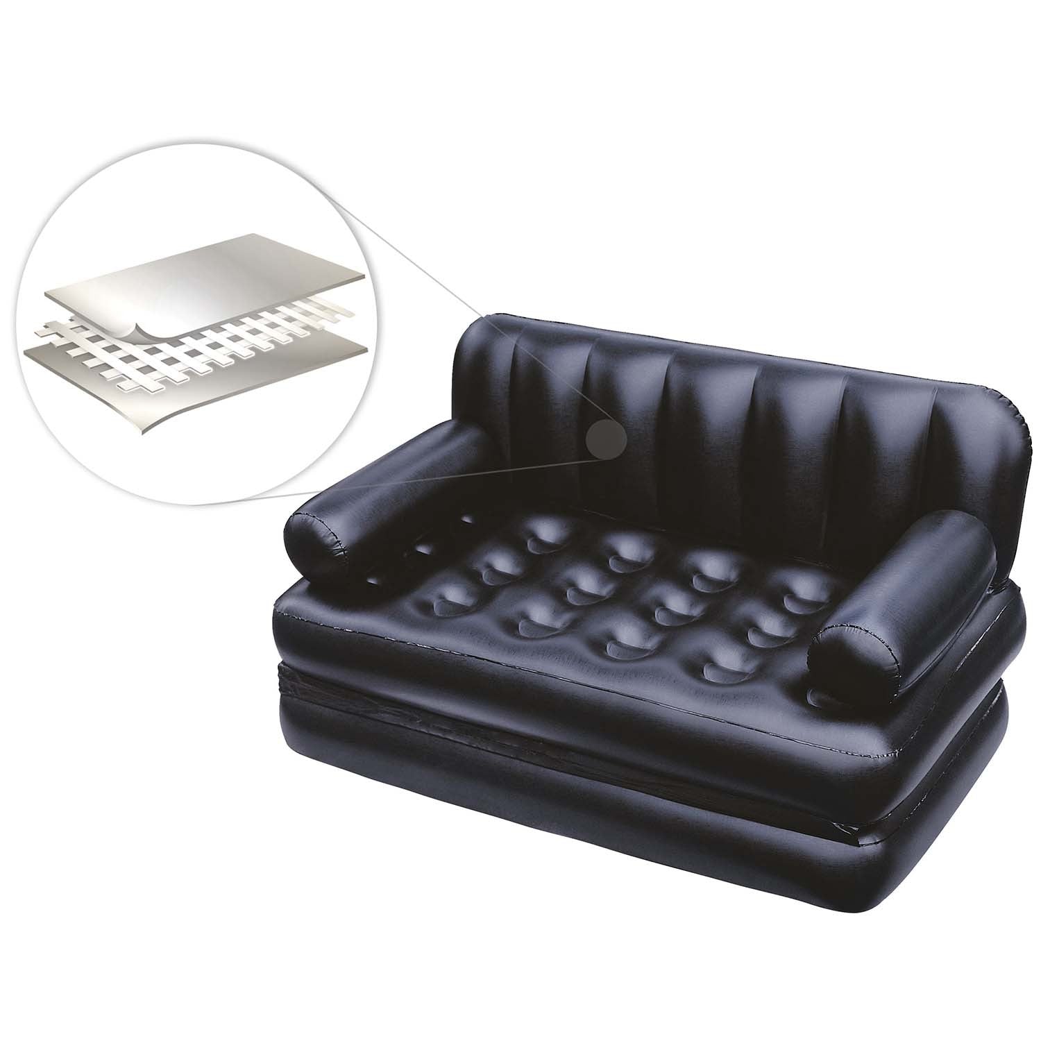 Bestway 75054 pripučiamas čiužinys-sofa-lova 188x152x64 cm
