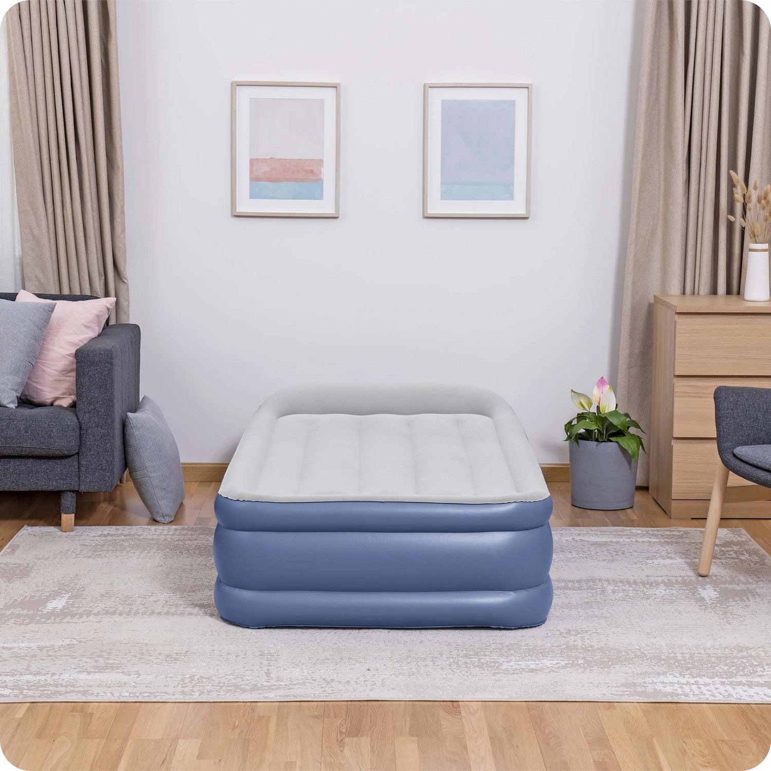 191x97x46 cm pučiamoji čiužinė su įmontuotu elektriniu siurbliu Bestway 67628