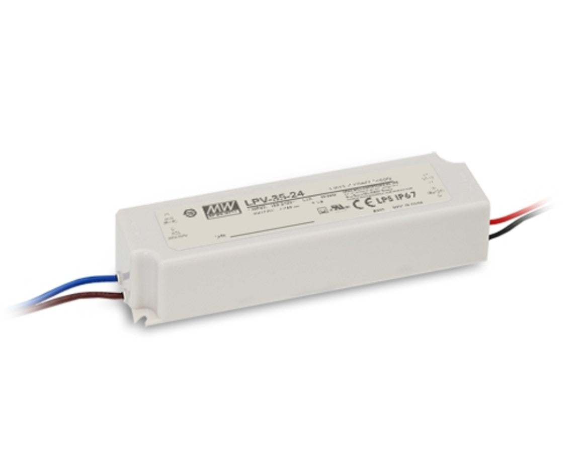 Impulsinis maitinimo šaltinis LED 24V 36W 1.5A, IP67, MEAN WELL LPV-35-24