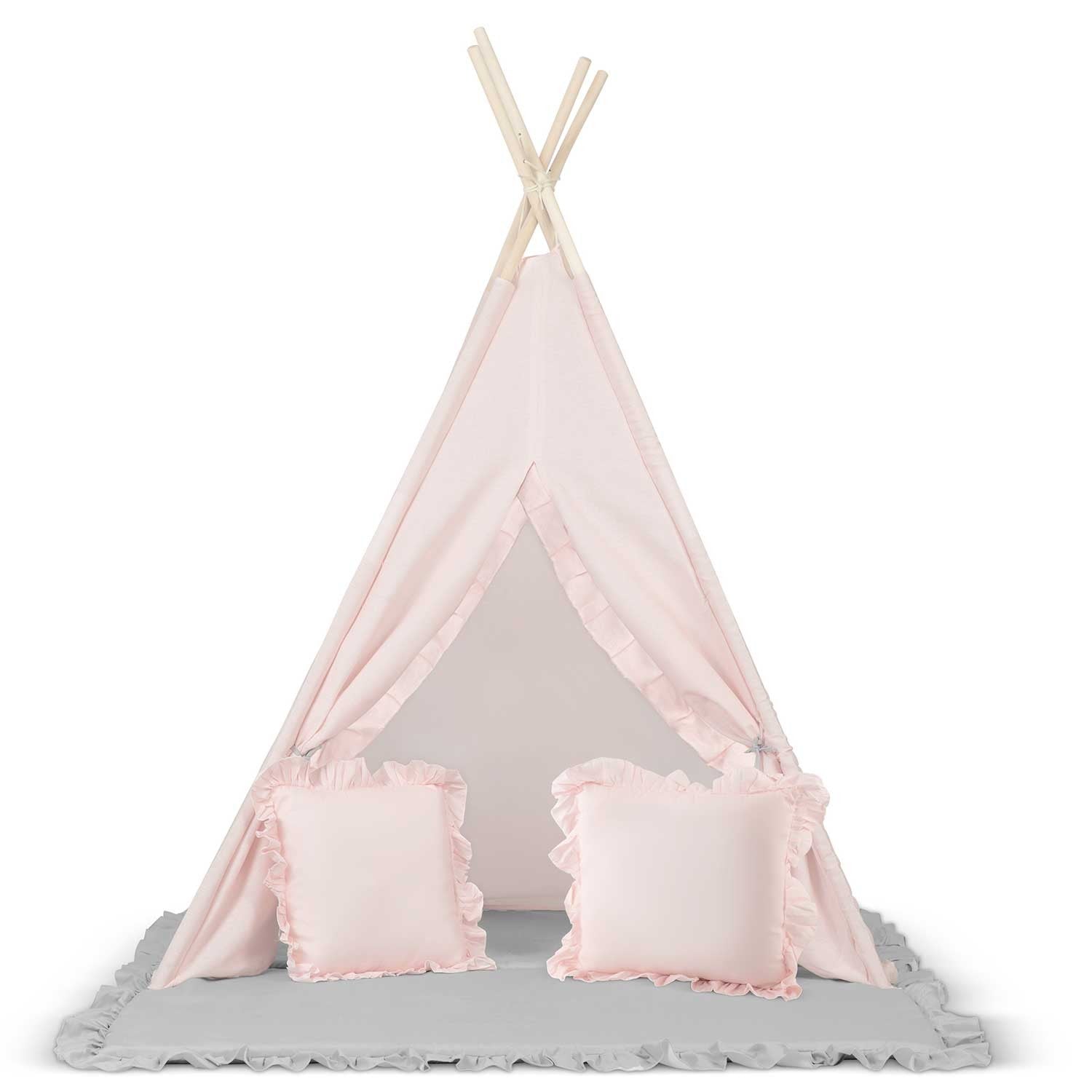 Tipi stovykla vaikams NK-406 Nukido - šviesiai rožinė
