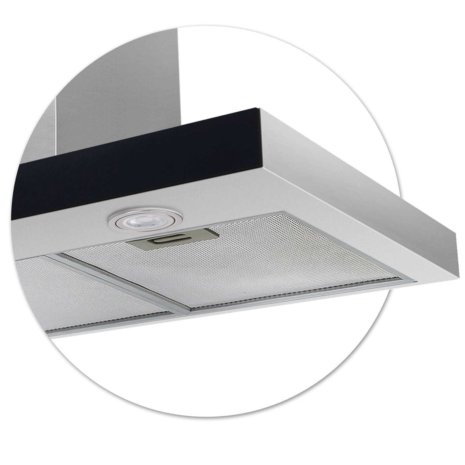 90 cm Inox Berdsen BE-90S virtuvės dangtelis