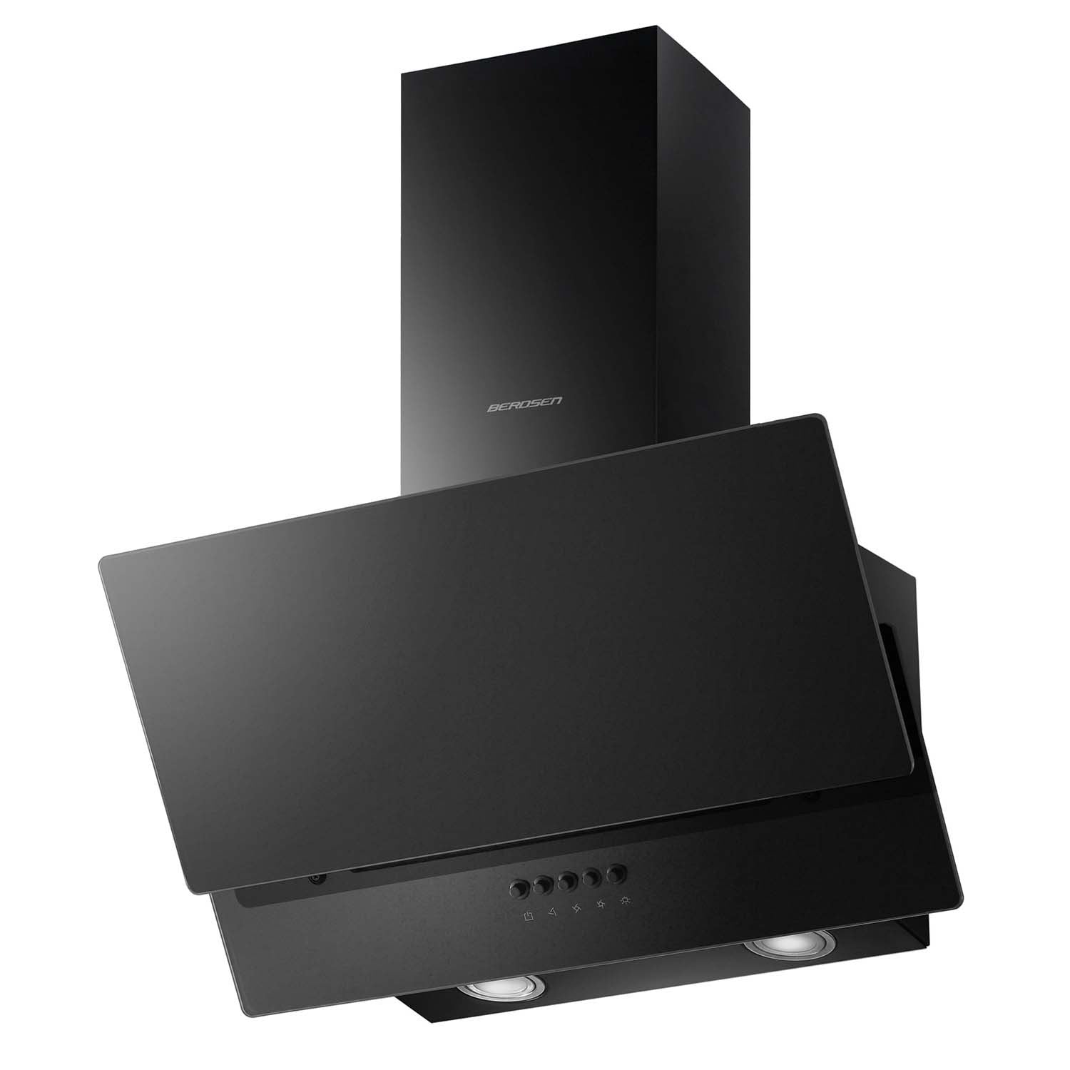 Virtuvės kamino dangtelis 60 cm Berdsen BT-211 juodas