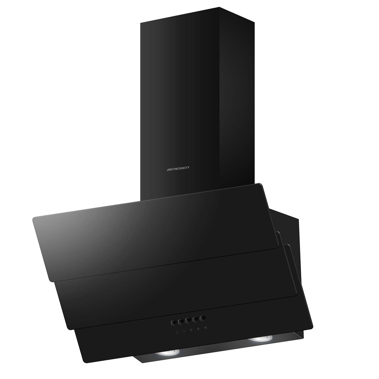Virtuvės kamino dangtelis 60 cm Berdsen BT-212 juodas