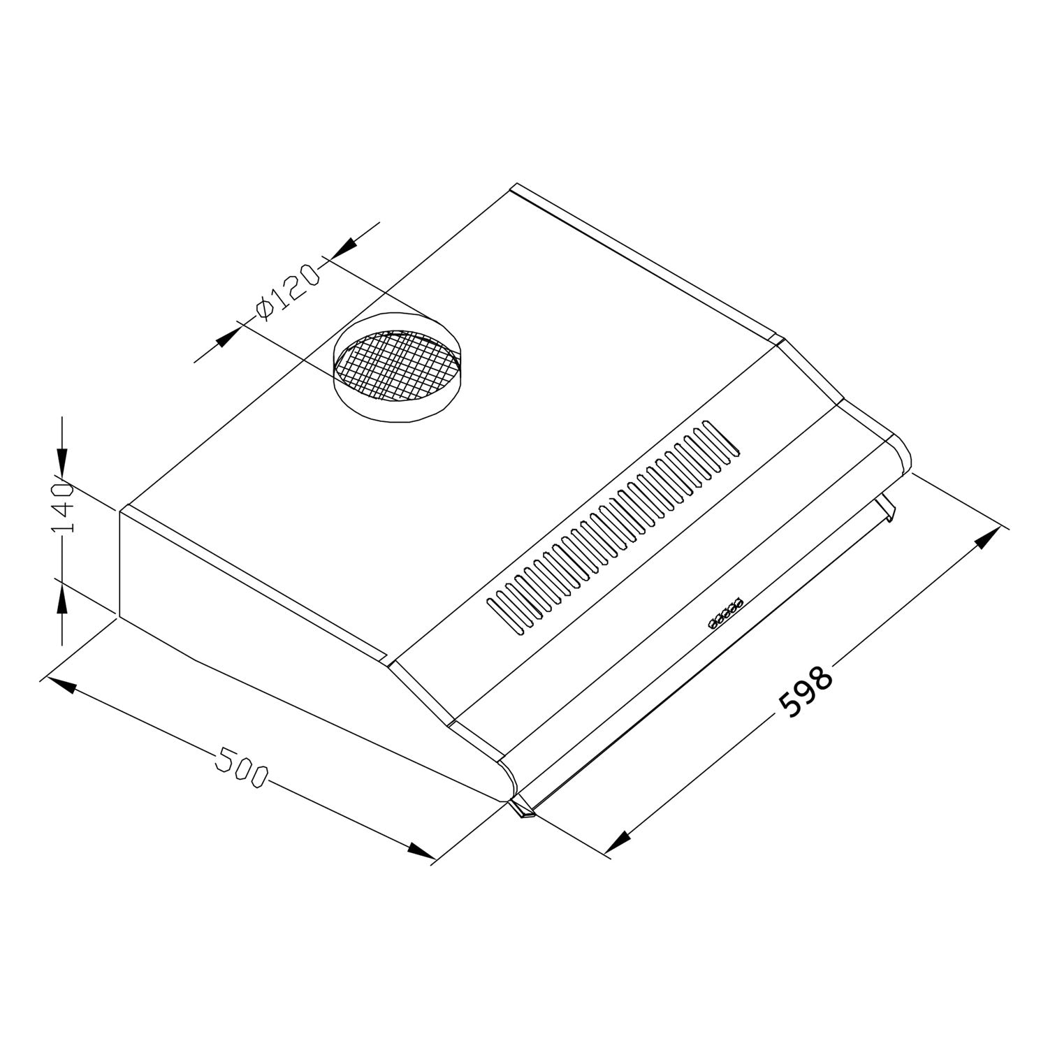 60 cm Berdsen BE-10-A baltos spalvos virtuvės spinta