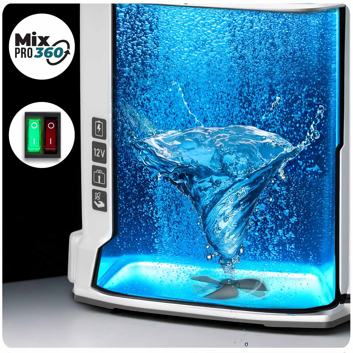 Akumuliatorių purškiklis su Plonos PL-603 maišytuvu