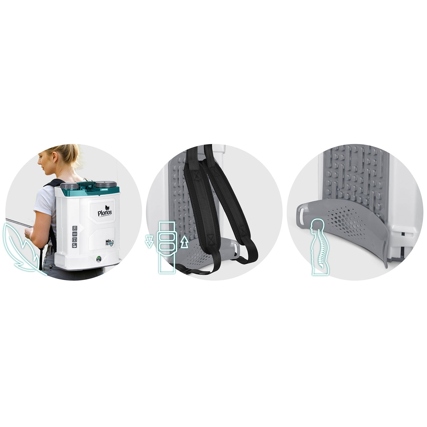 Akumuliatorių purškiklis su Plonos PL-603 maišytuvu