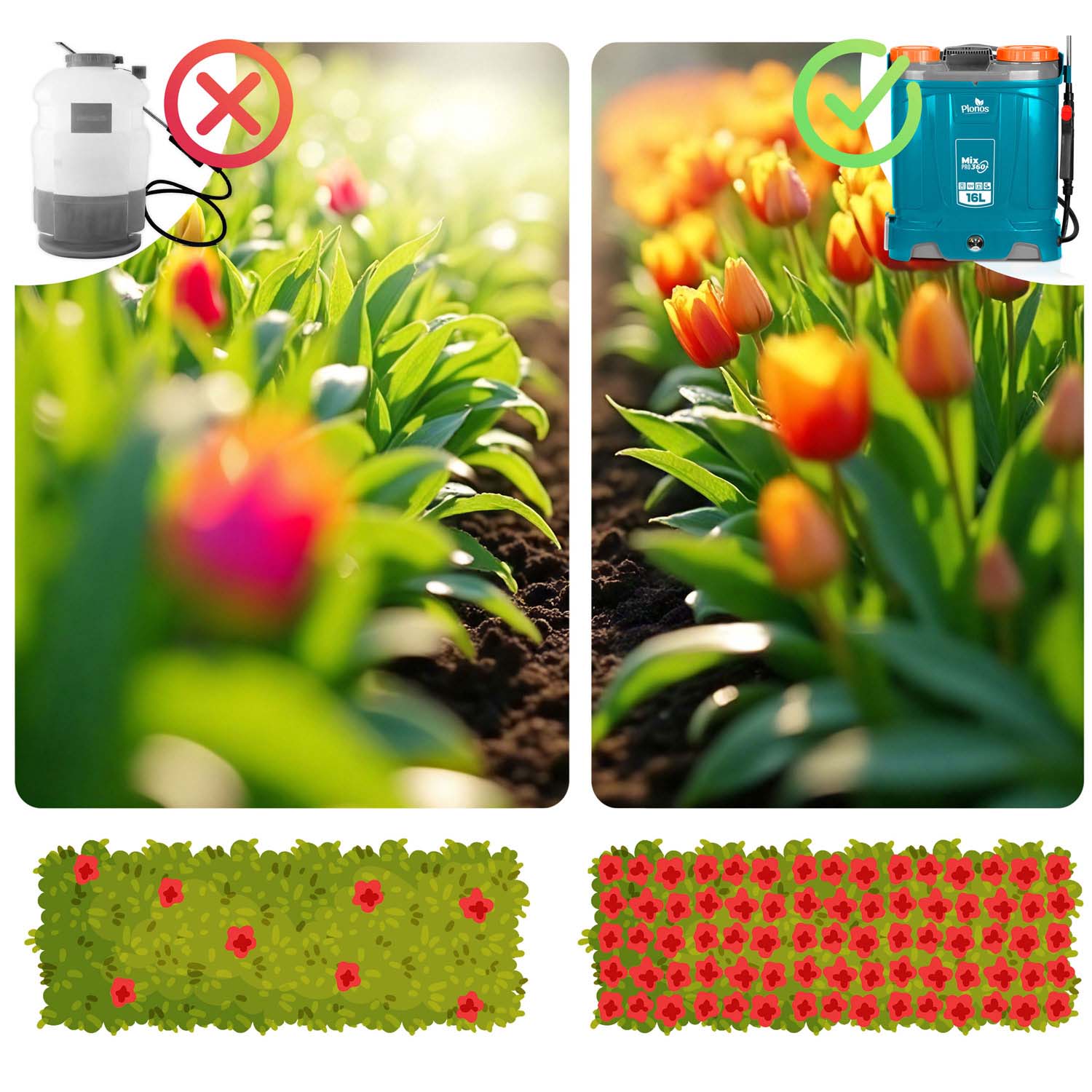 Akumuliatorių purškiklis su Plonos PL-604 maišytuvu