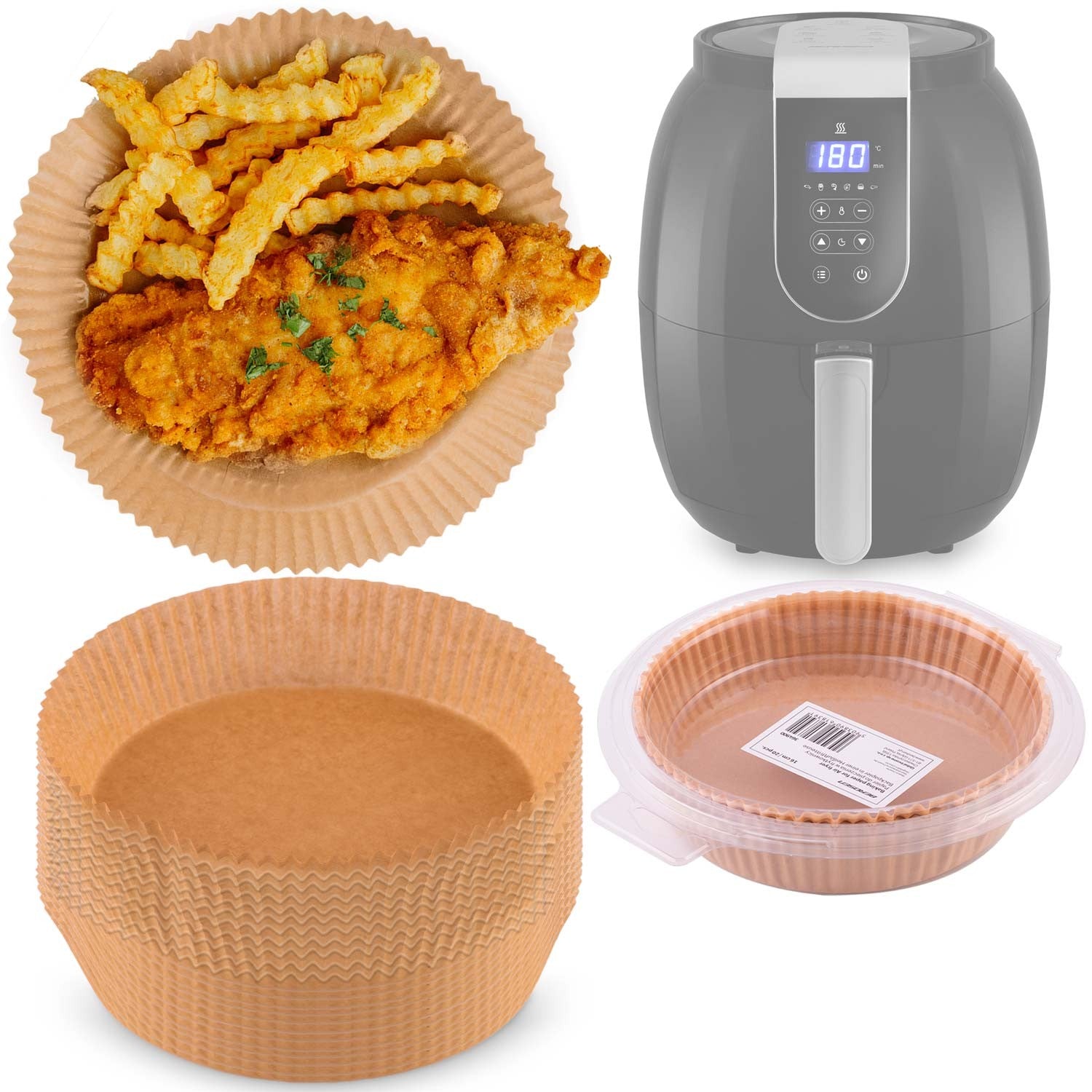 16 cm Berdsen kepimo popierius keptuvėje - 20 vienetų