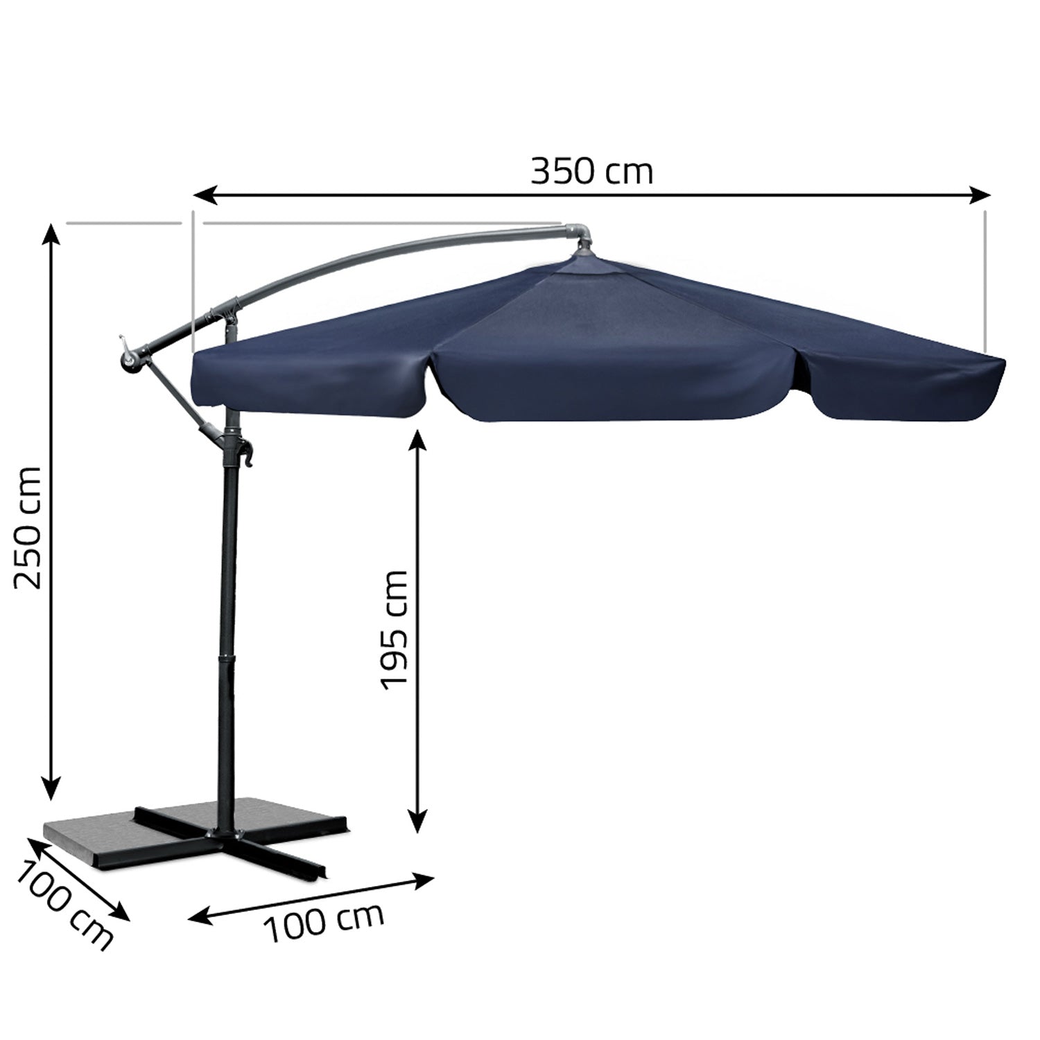 Plonos PL-880 6 skerspjūvio 350 cm su dangčiu