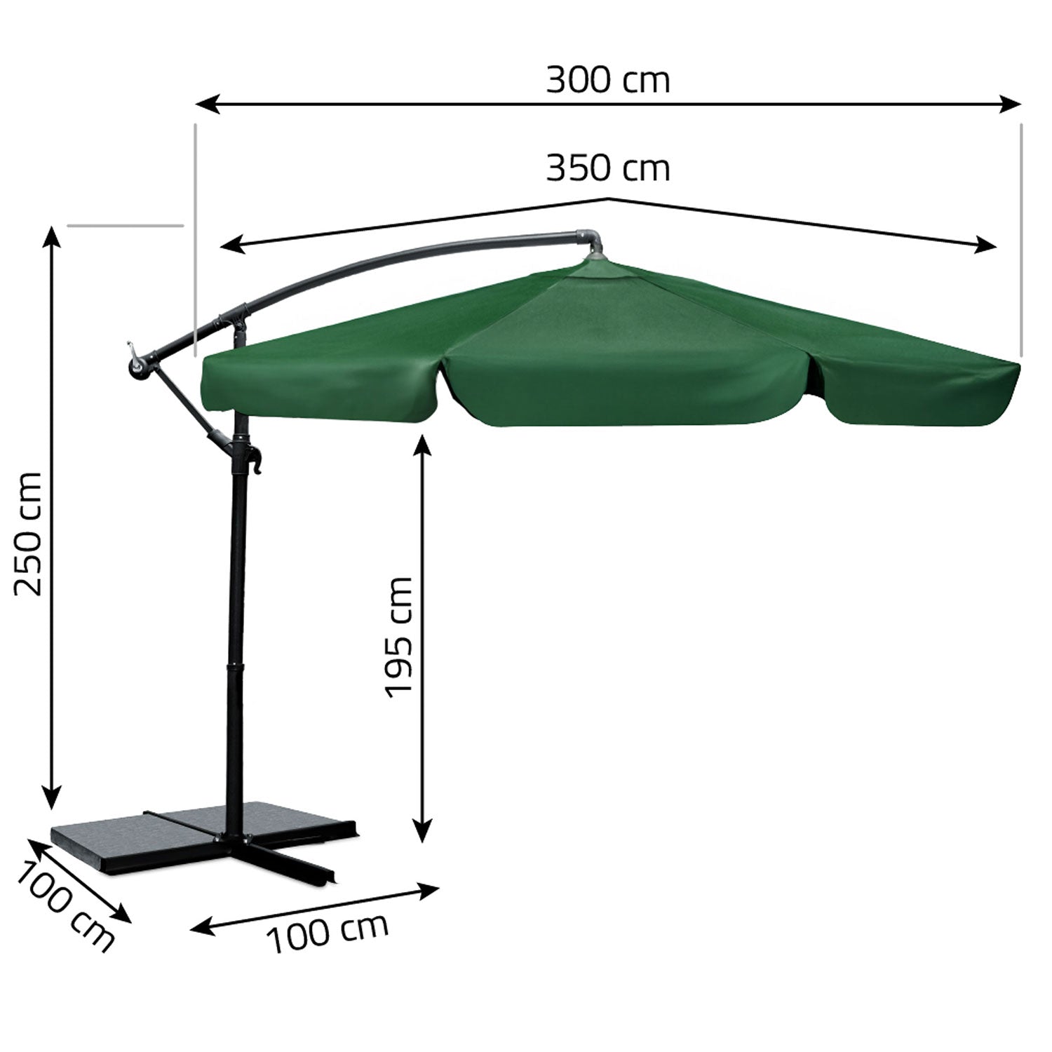 Plonos PL-881 8 segmentų 350 cm su dangteliu apatinis sodininkas