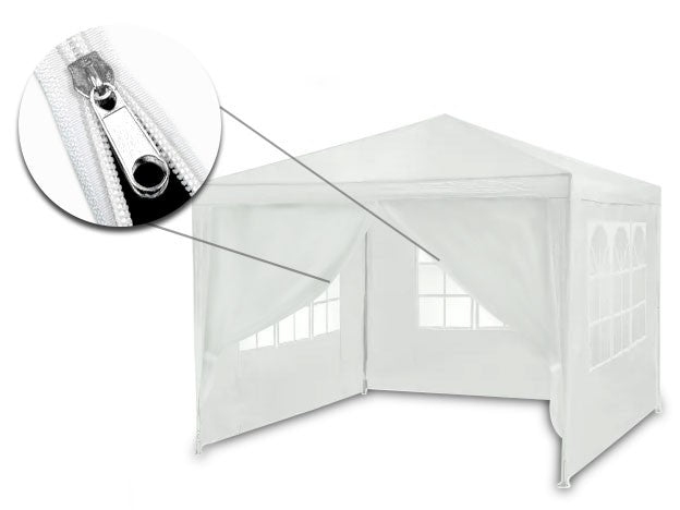 Baltas 3x3m sodo paviljonas 4936