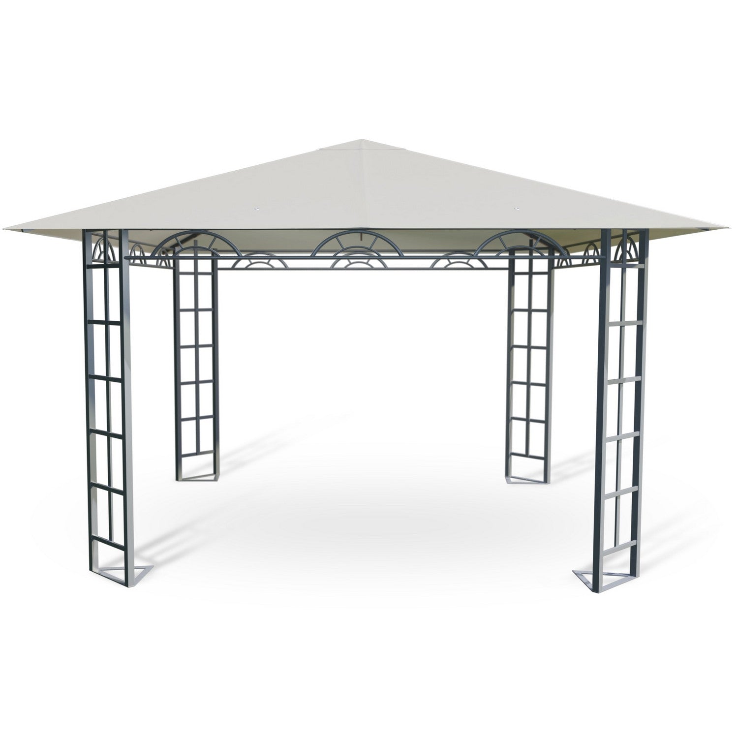 Bežo spalvos sodo paviljonas, 3x3m palapinė Plonos 4932
