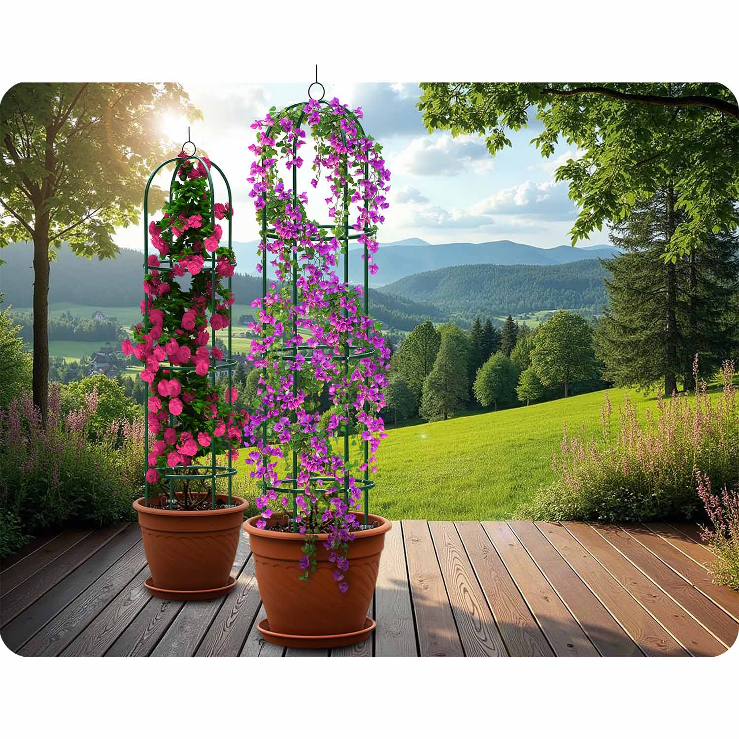 200 cm stulpų sodo pergola PL-992