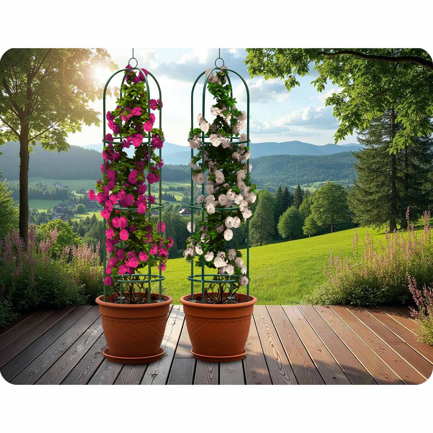 200 cm stulpų sodo pergola PL-992