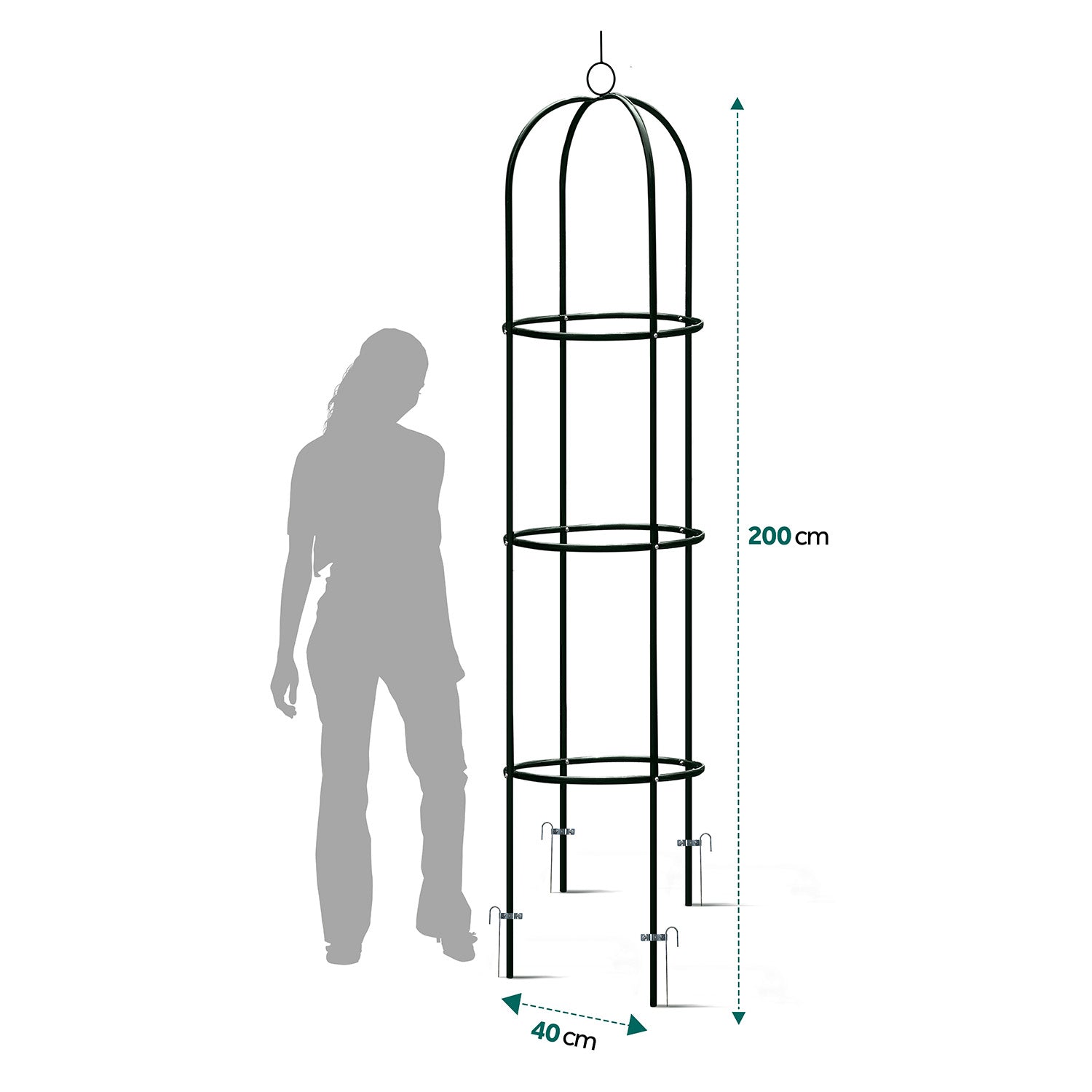 200 cm stulpų sodo pergola PL-992